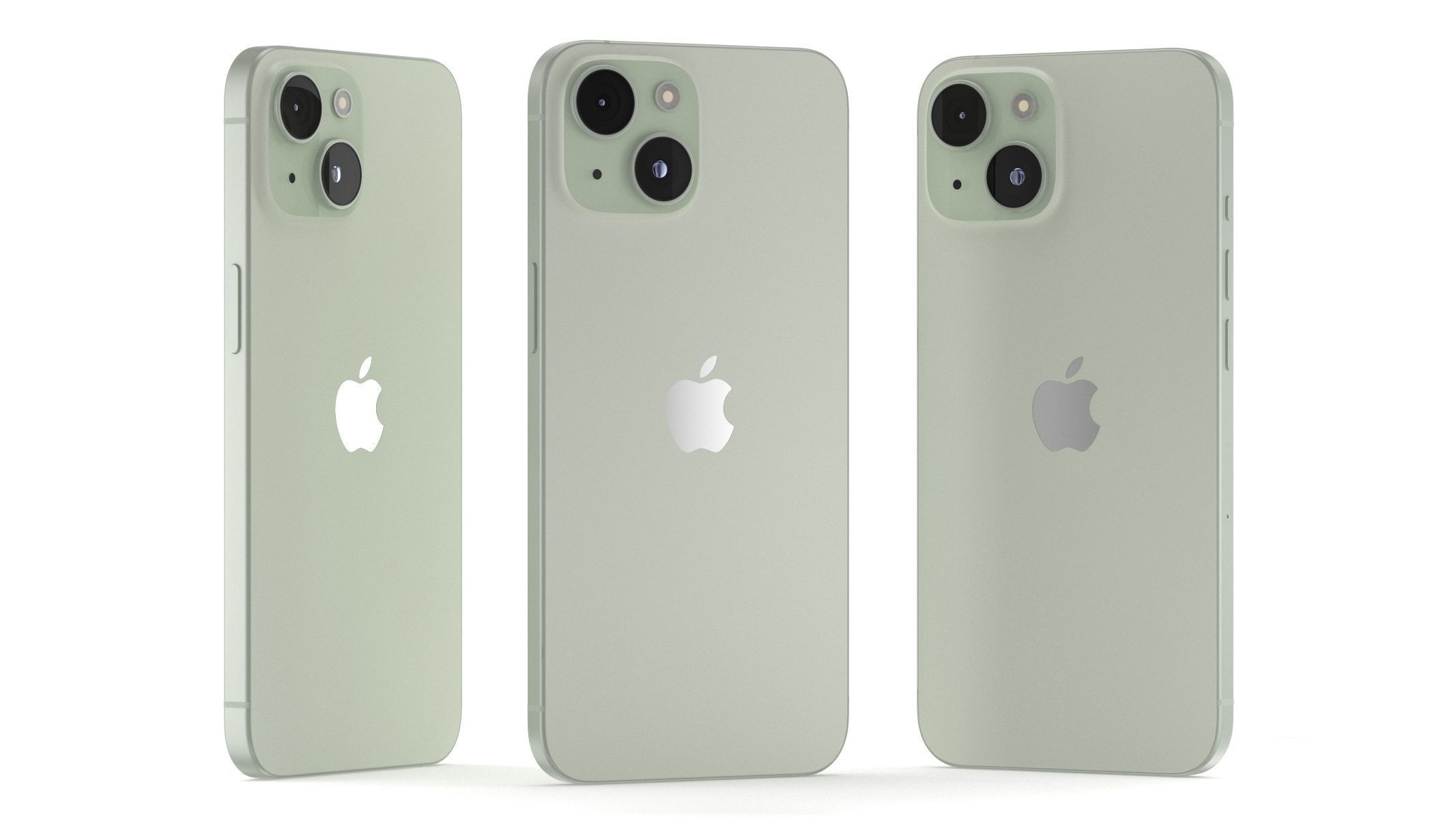 Apple iPhone 15 Green 3D model_8