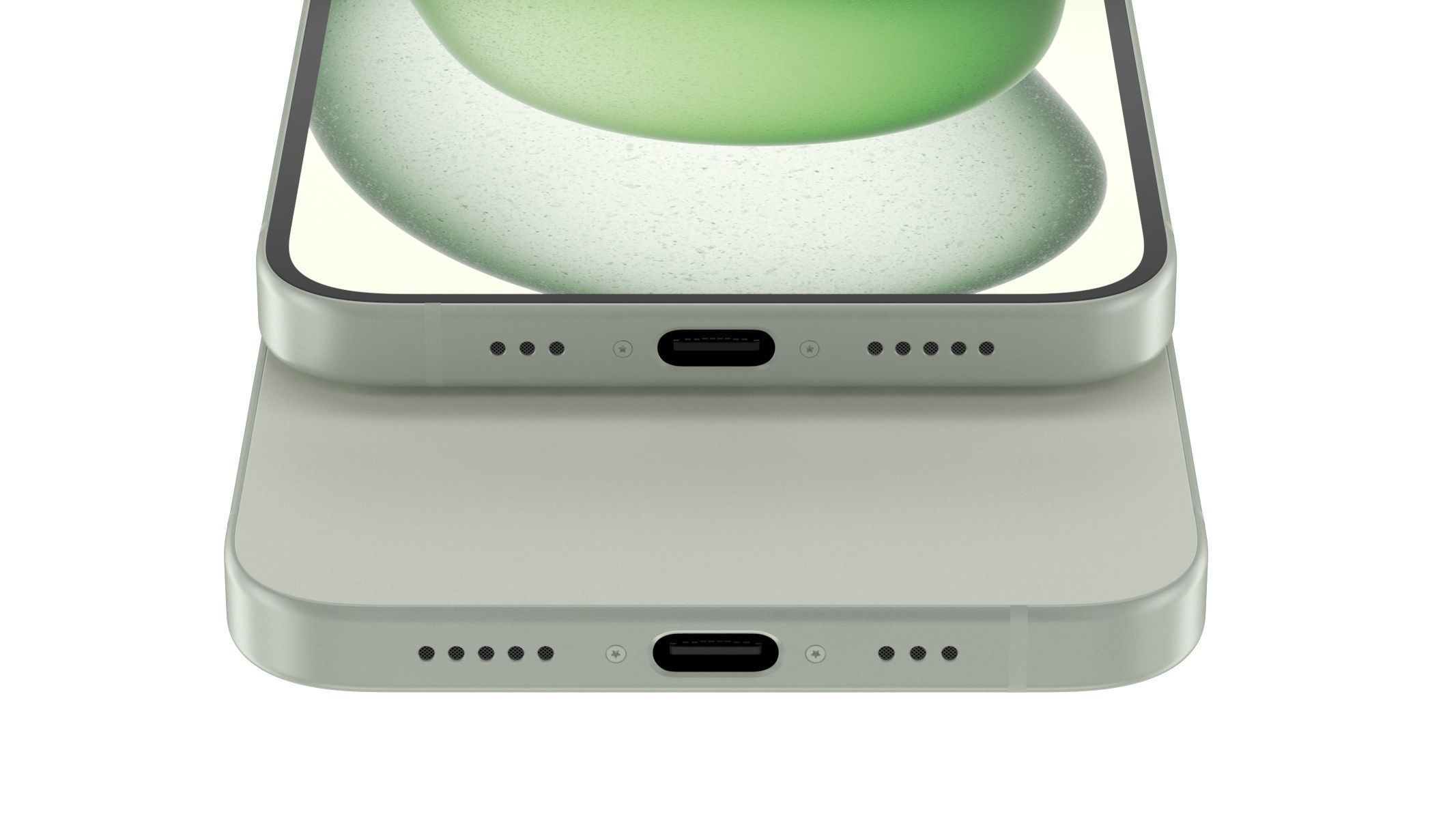 Apple iPhone 15 Green 3D model_9