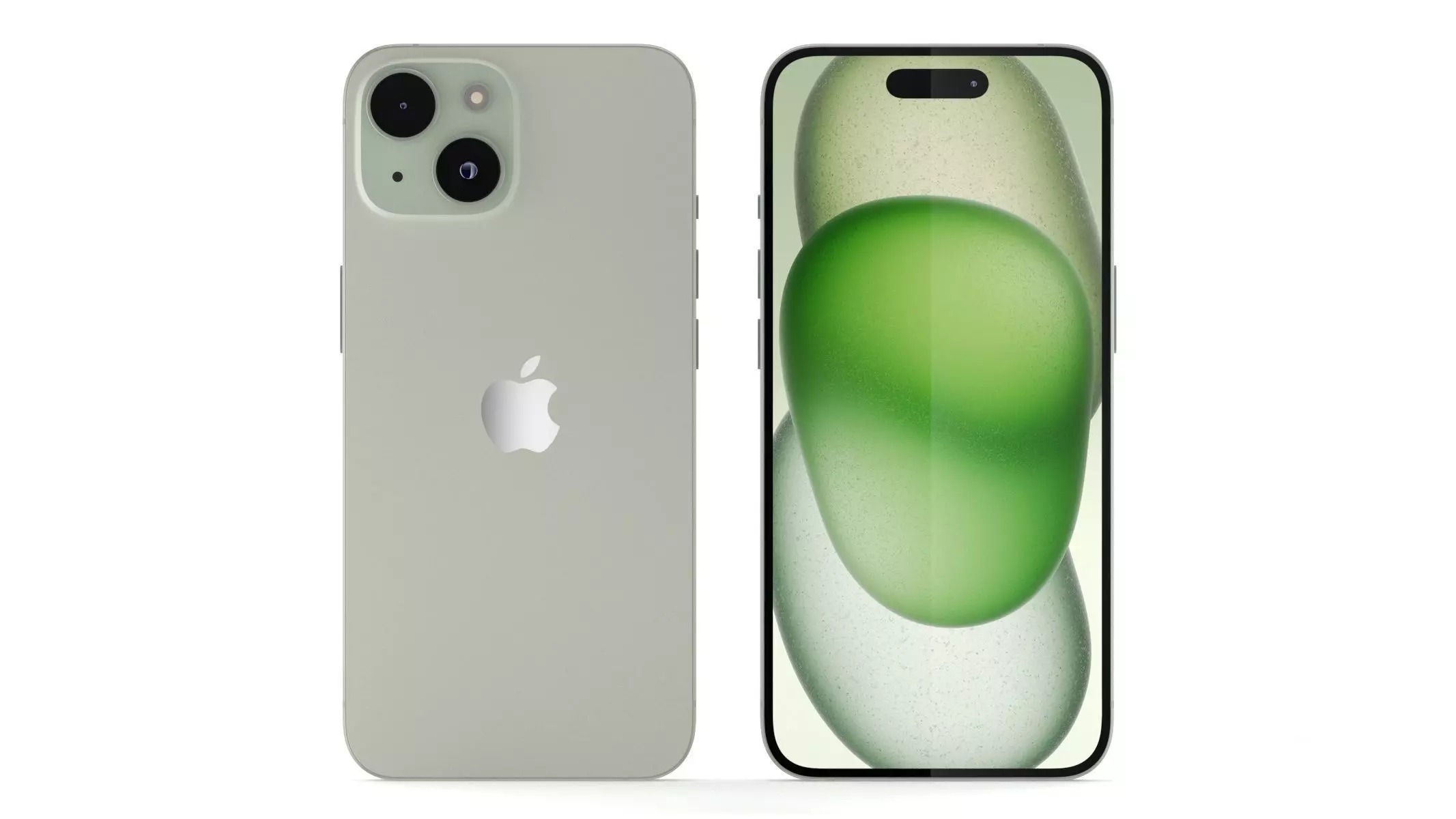 Apple iPhone 15 Green 3D model_0