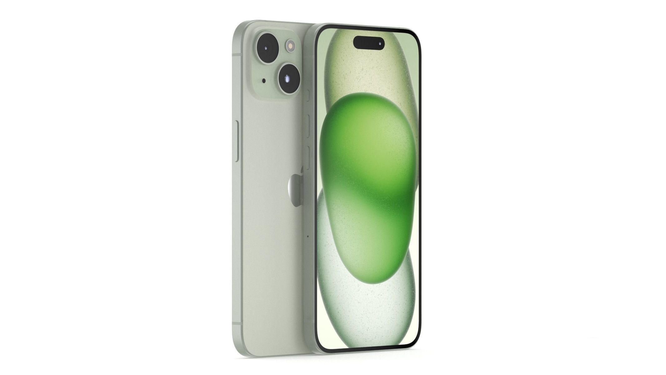 Apple iPhone 15 Green 3D model_1