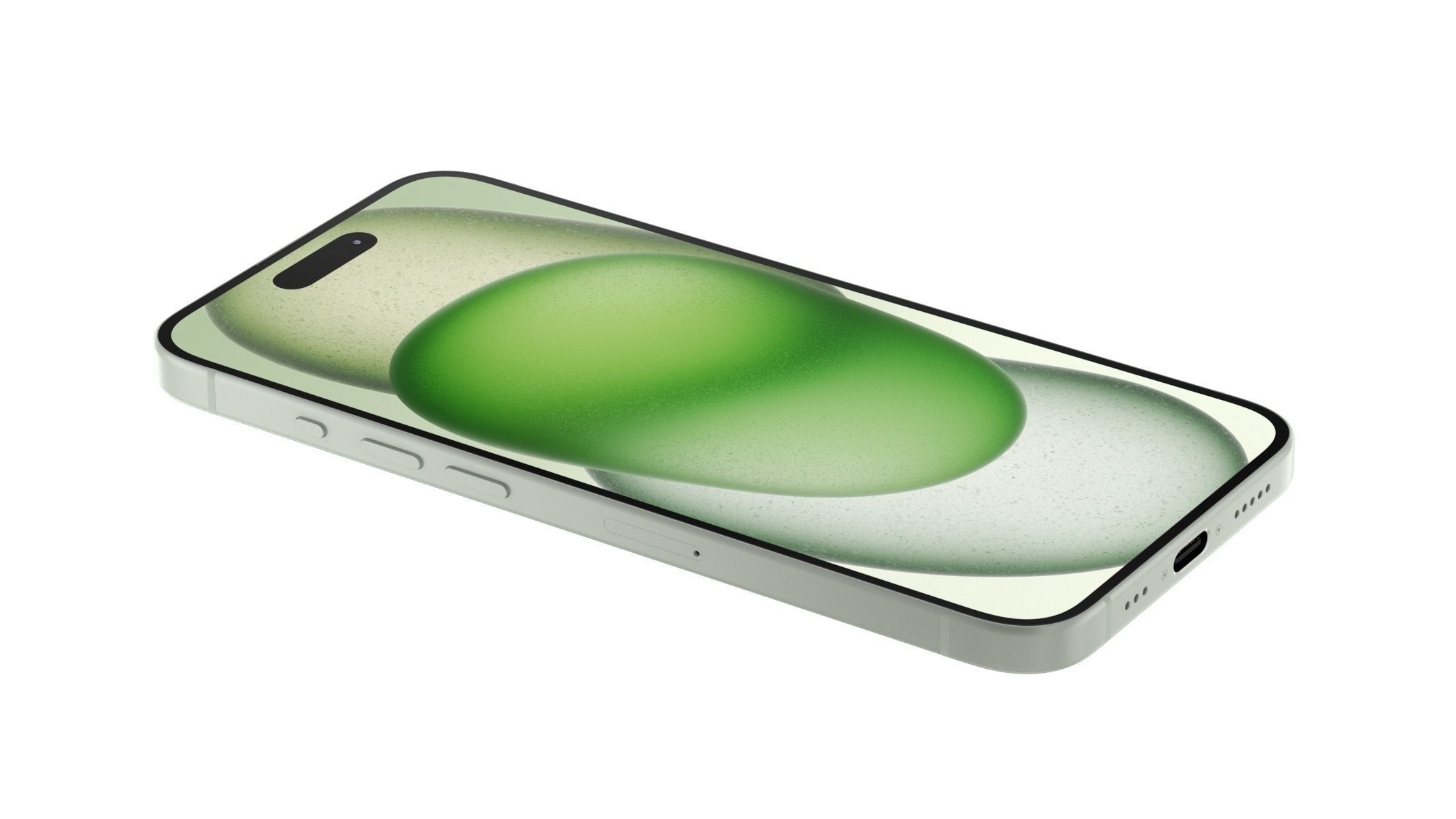 Apple iPhone 15 Green 3D model_4