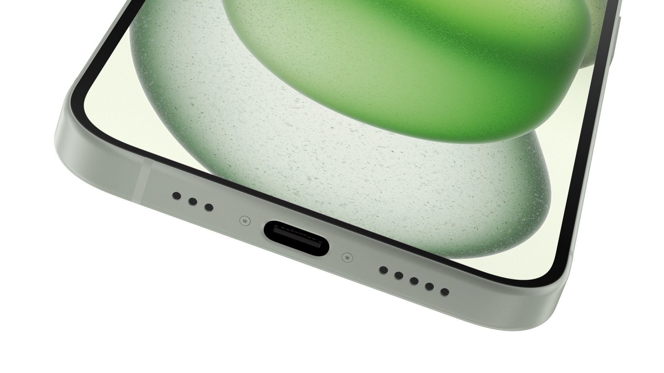 Apple iPhone 15 Green 3D model_5