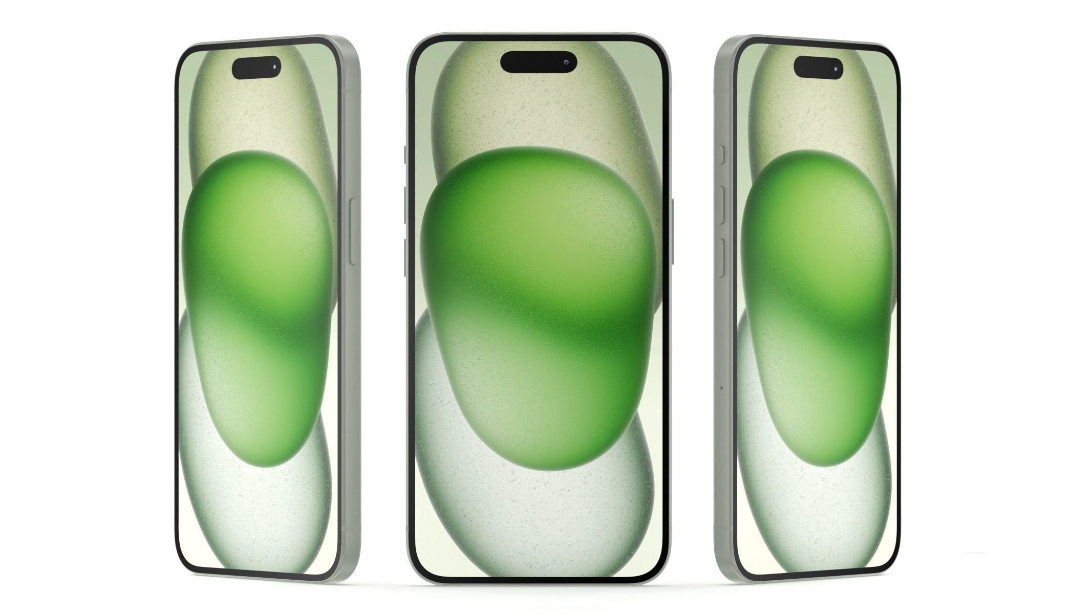 Apple iPhone 15 Green 3D model_7