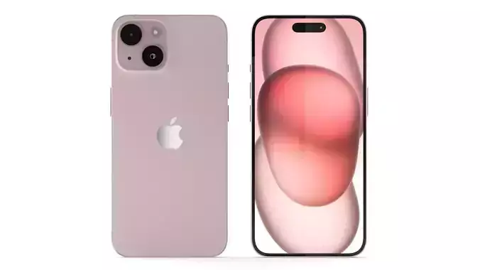 Apple iPhone 15 Pink 3D model