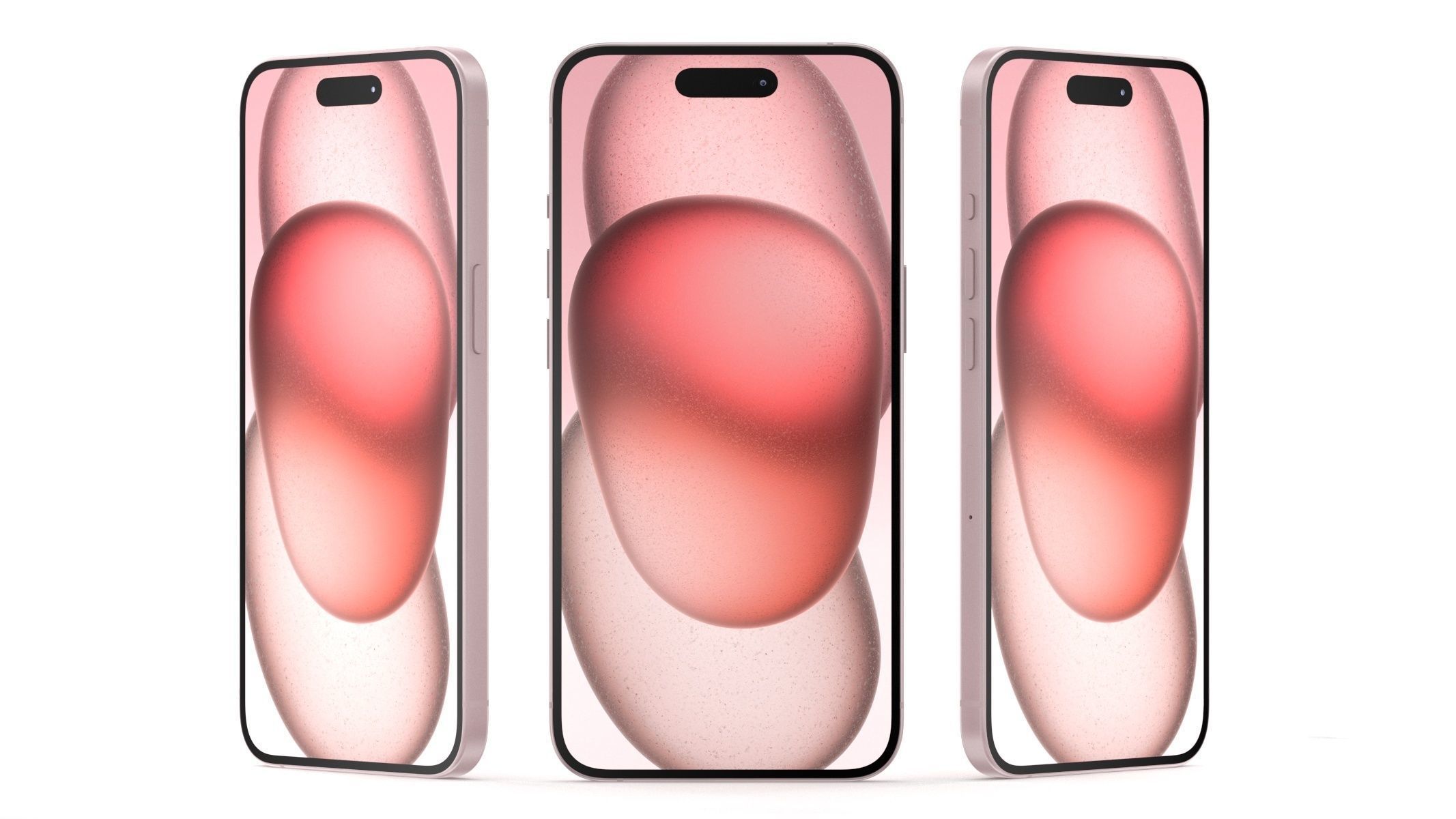 Apple iPhone 15 Pink 3D model_7
