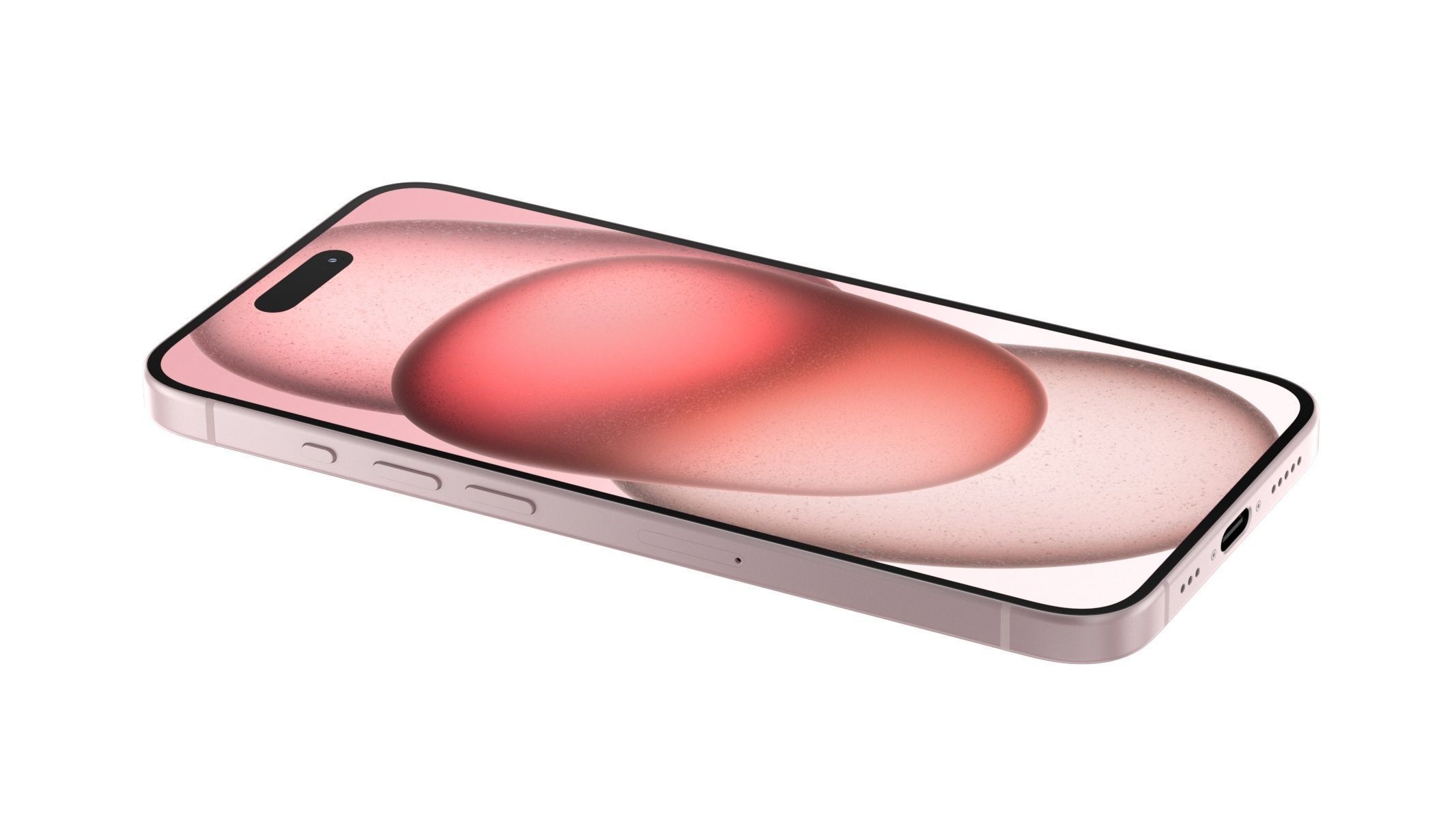 Apple iPhone 15 Pink 3D model_4