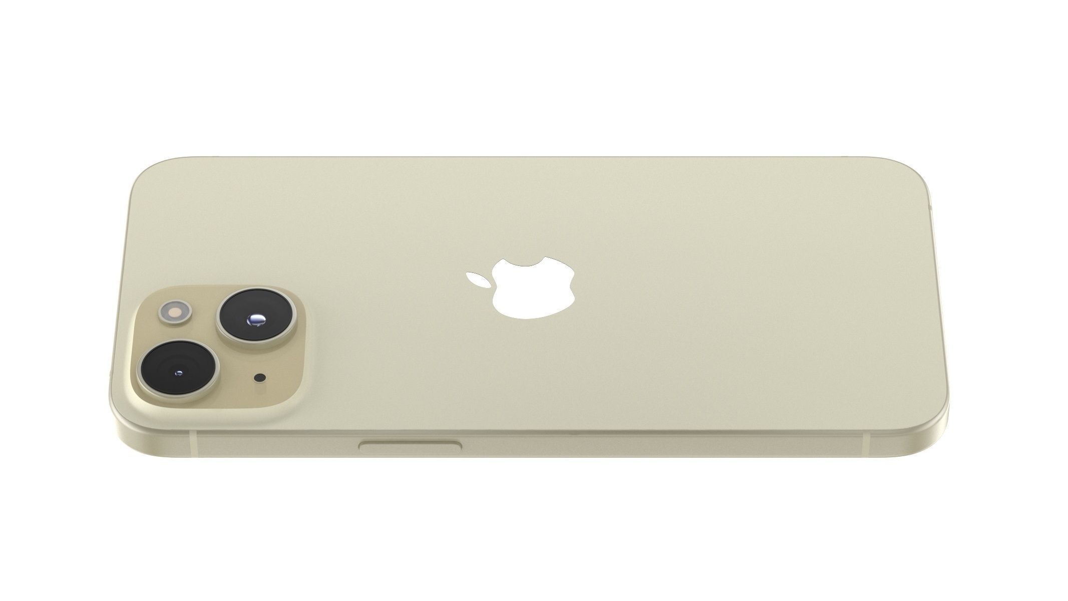 Apple iPhone 15 Yellow 3D model_2