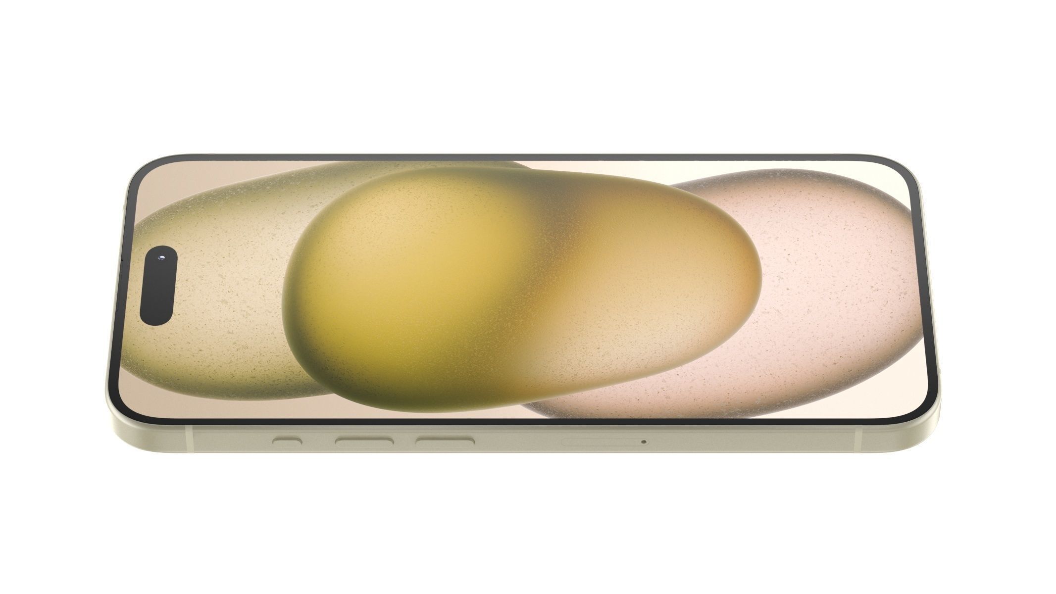 Apple iPhone 15 Yellow 3D model_3