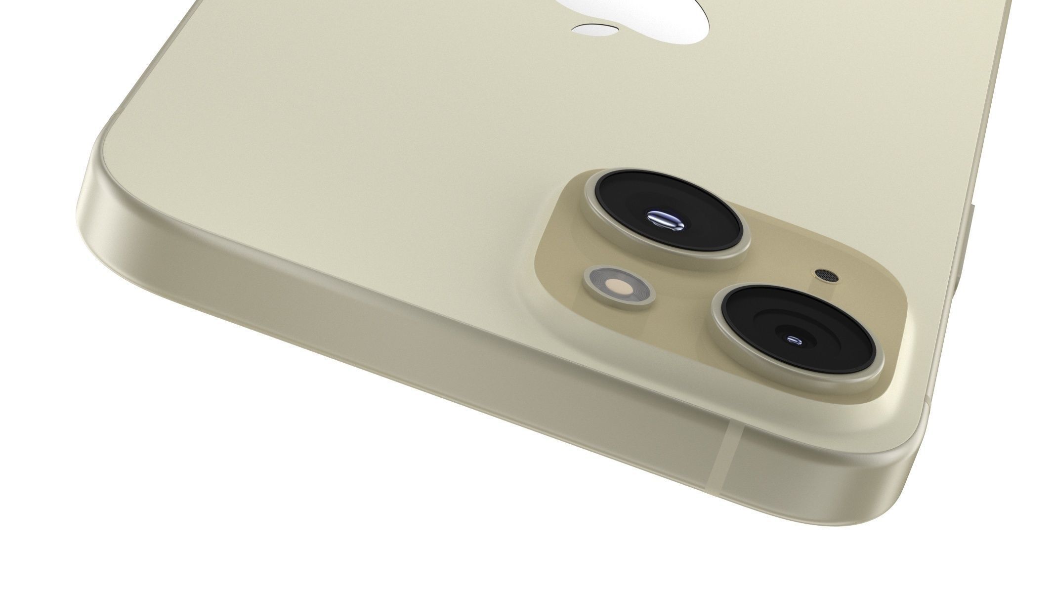 Apple iPhone 15 Yellow 3D model_6