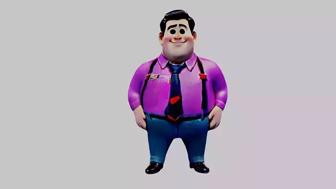  Cartoon Character Fat Man
