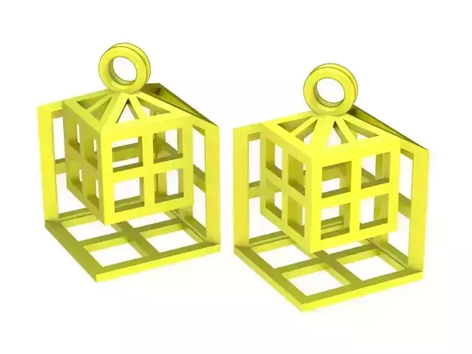 6734 Jewelry Art Gold Earrings