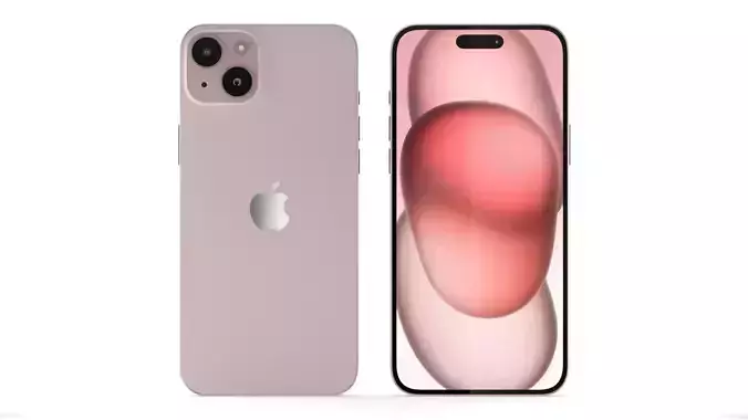 Apple iPhone 15 Plus Pink 3D model
