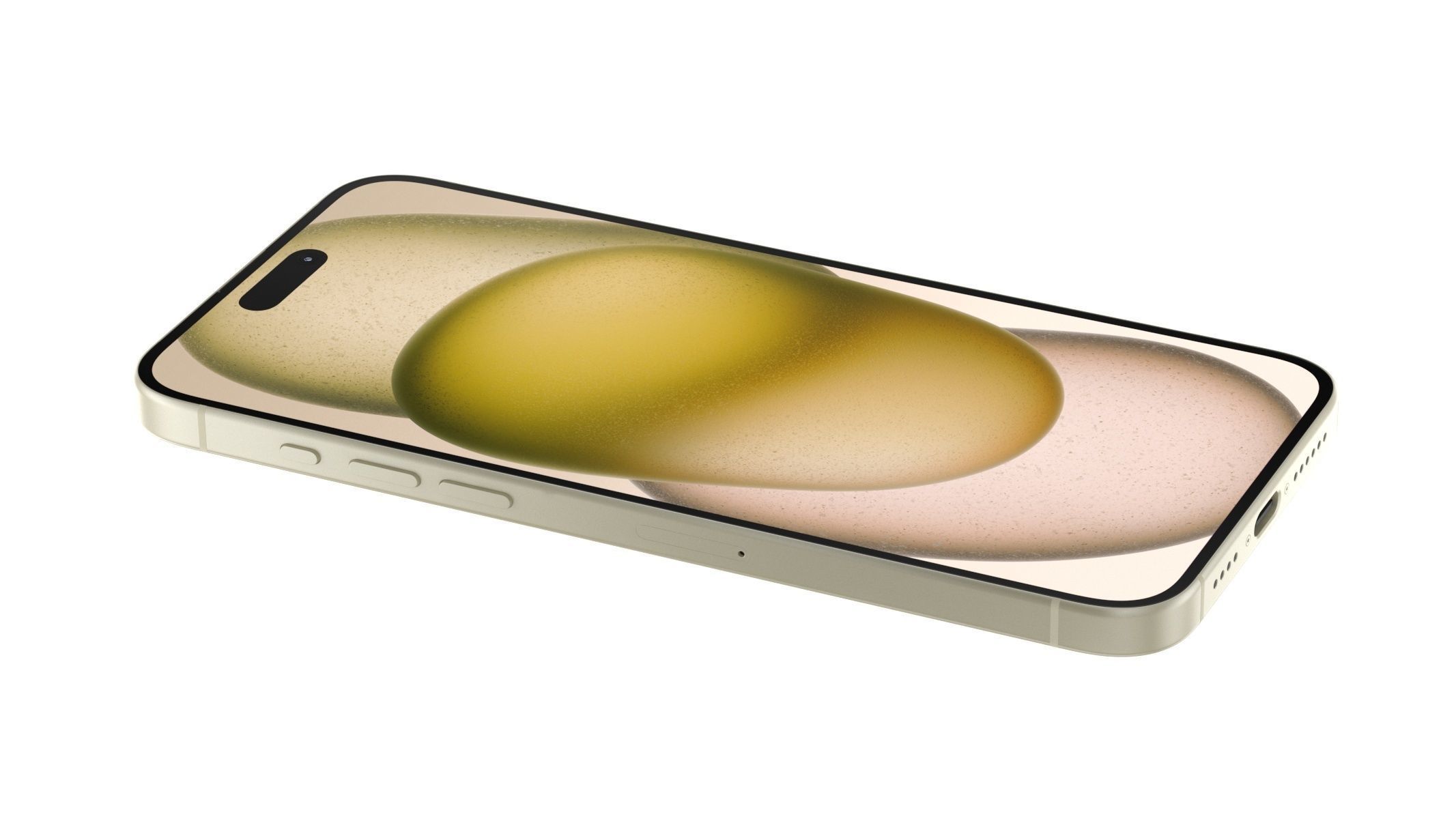 Apple iPhone 15 Plus Yellow 3D model_4