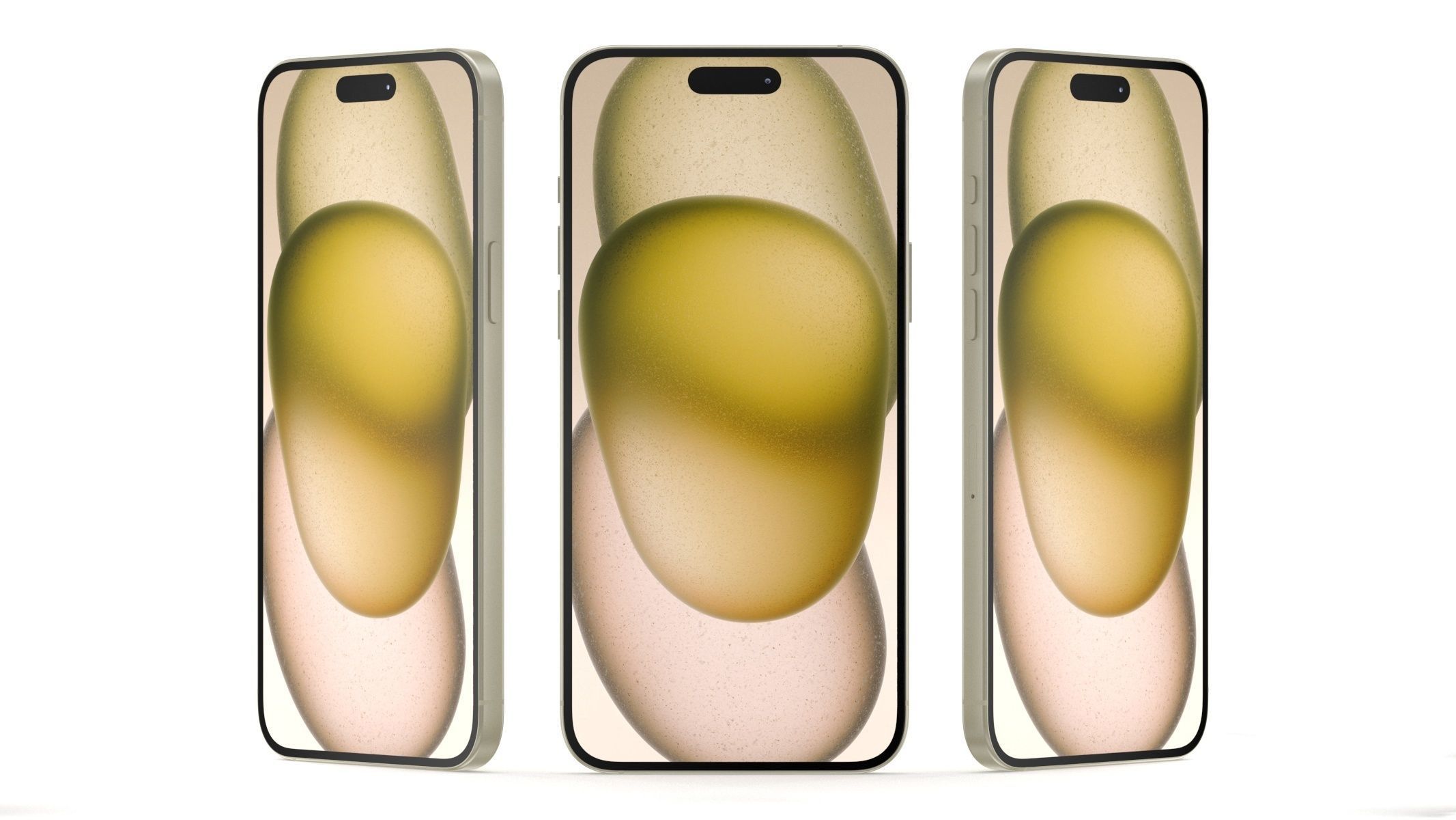 Apple iPhone 15 Plus Yellow 3D model_7