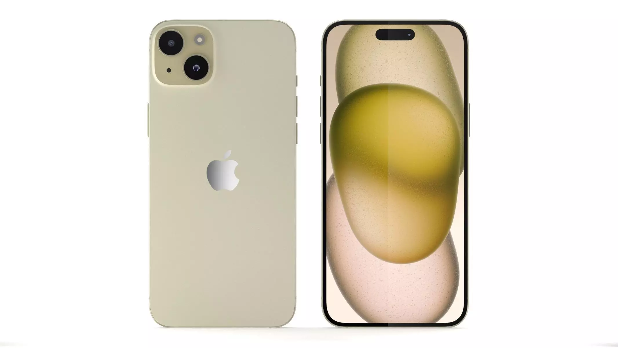 Apple iPhone 15 Plus Yellow 3D model_0