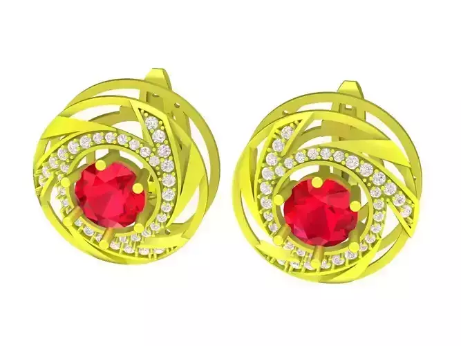 6741 Fashion  Diamond Earrings