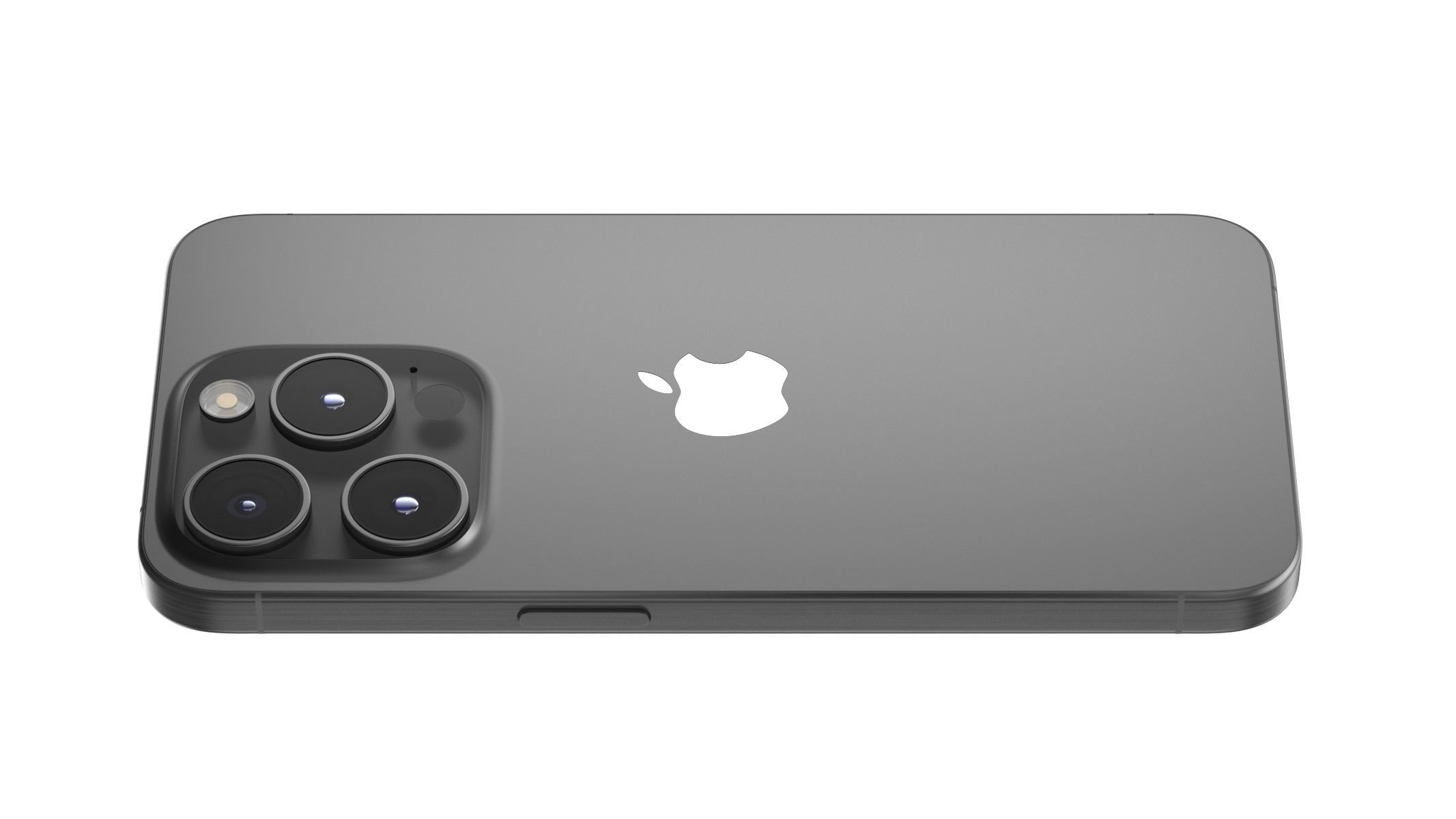 Apple iPhone 15 Pro Black Titanium 3D model_2