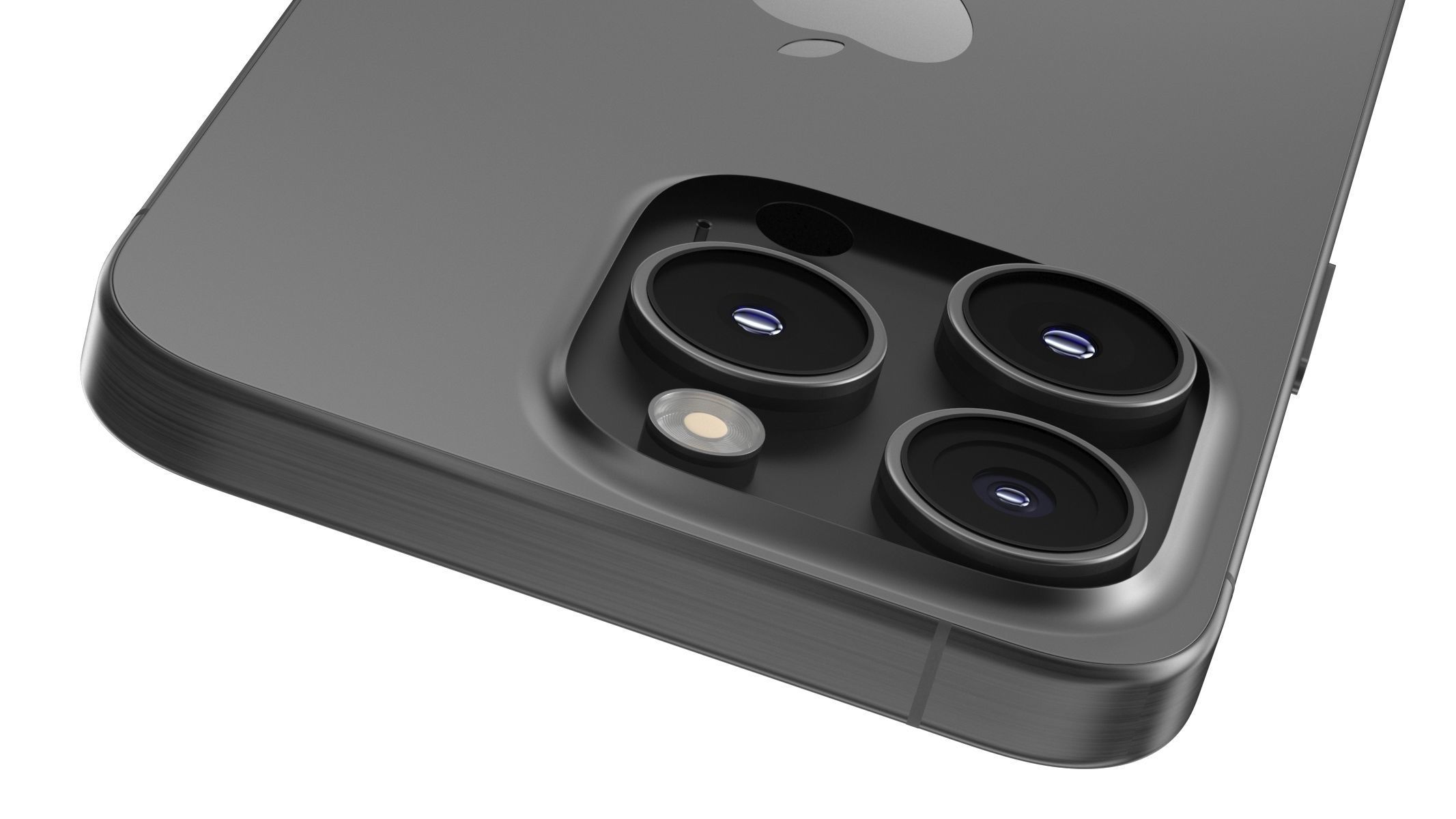 Apple iPhone 15 Pro Black Titanium 3D model_6