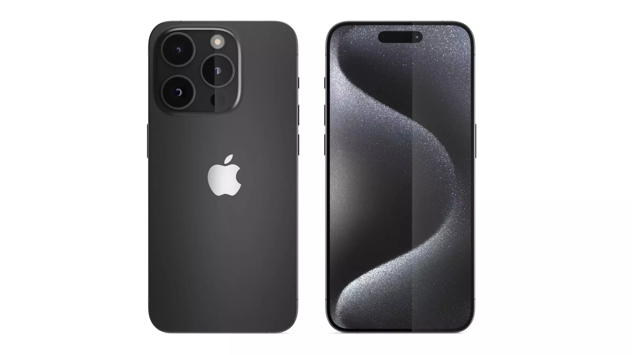 Apple iPhone 15 Pro Black Titanium 3D model_0