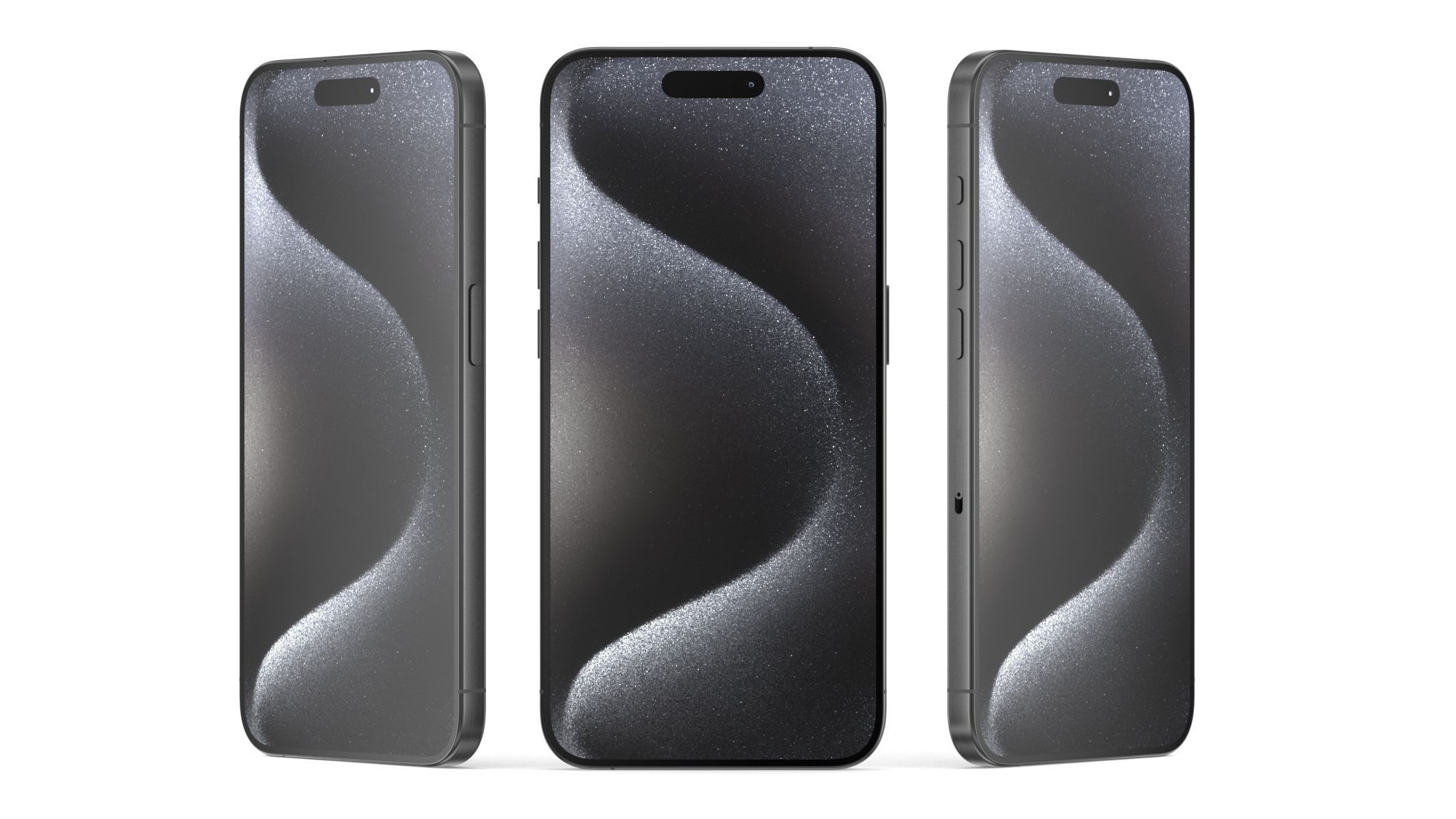 Apple iPhone 15 Pro Black Titanium 3D model_7
