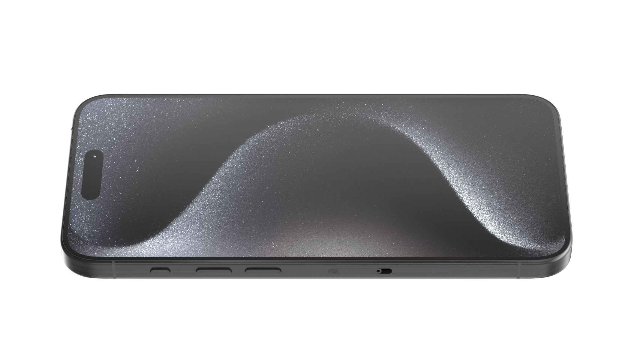 Apple iPhone 15 Pro Black Titanium 3D model_3