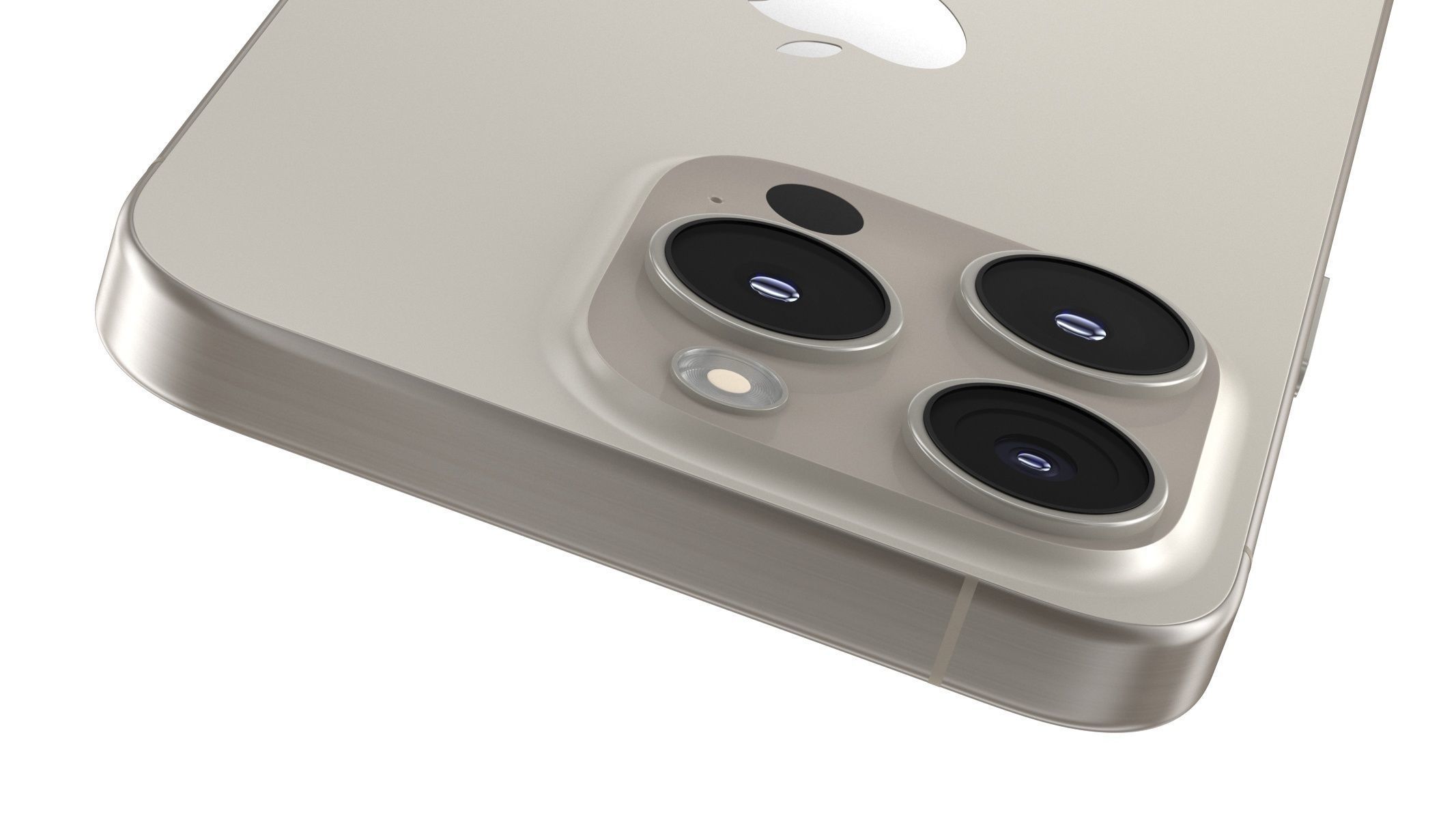 Apple iPhone 15 Pro Natural Titanium 3D model_6