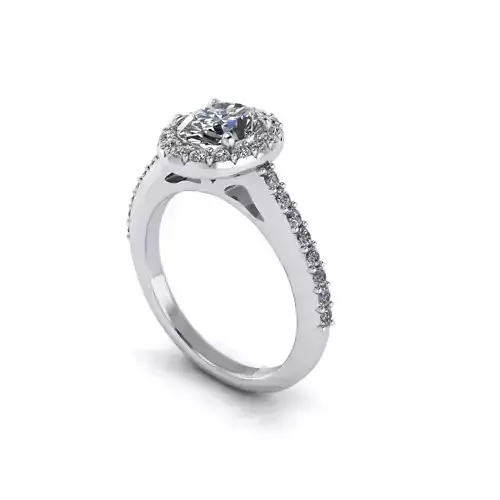 Halo Engagement Ring R24