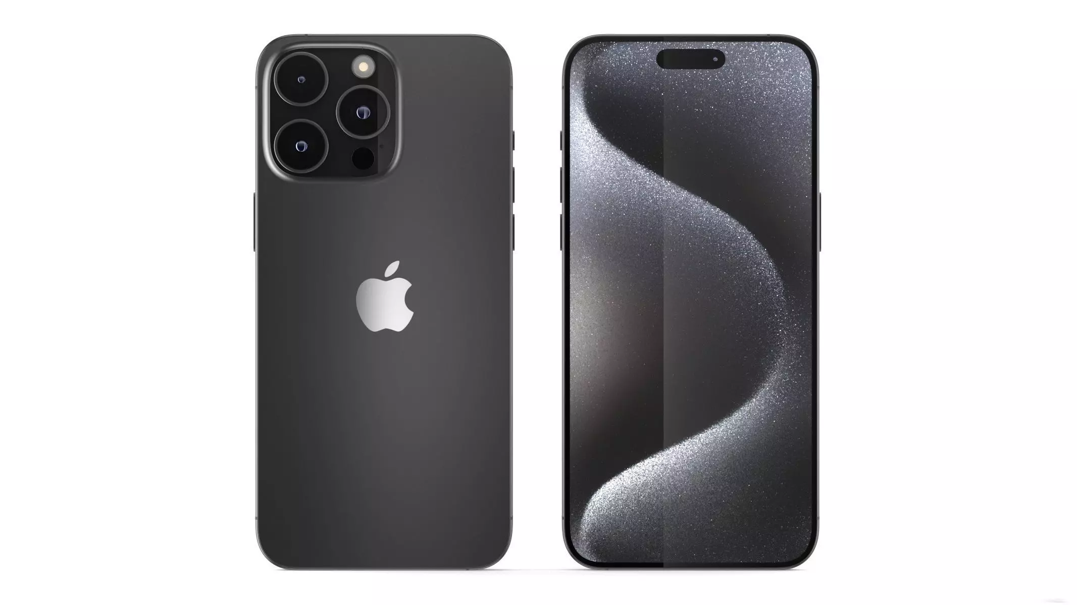 Apple iPhone 15 Pro Max Black Titanium 3D model_0