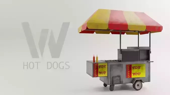 LES HOT-DOGS stand