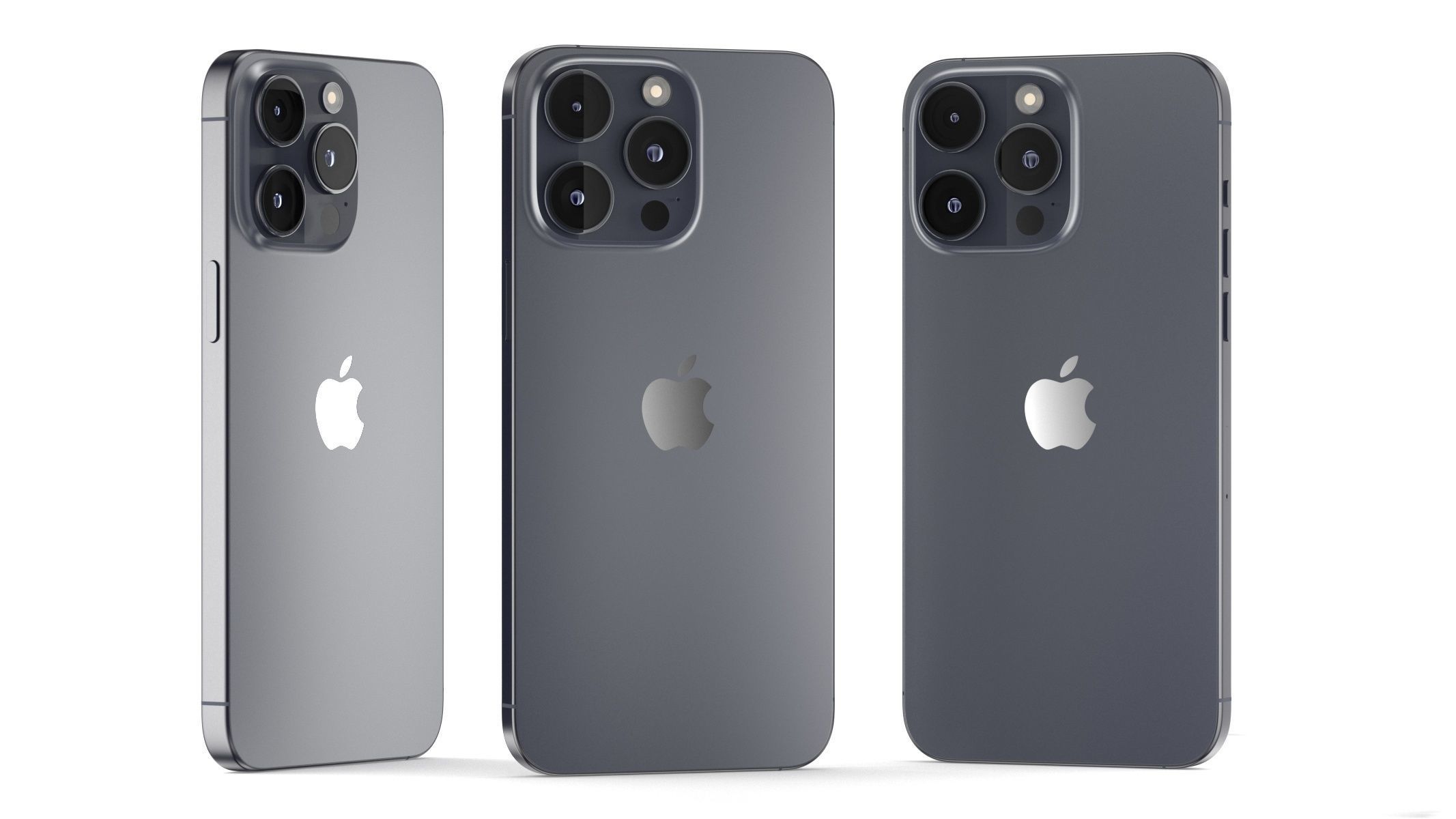 Apple iPhone 15 Pro Max Blue Titanium 3D model_8