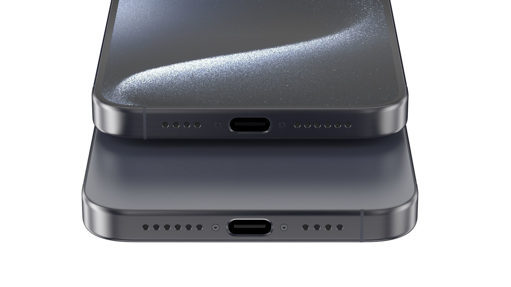 Apple iPhone 15 Pro Max Blue Titanium 3D model_9