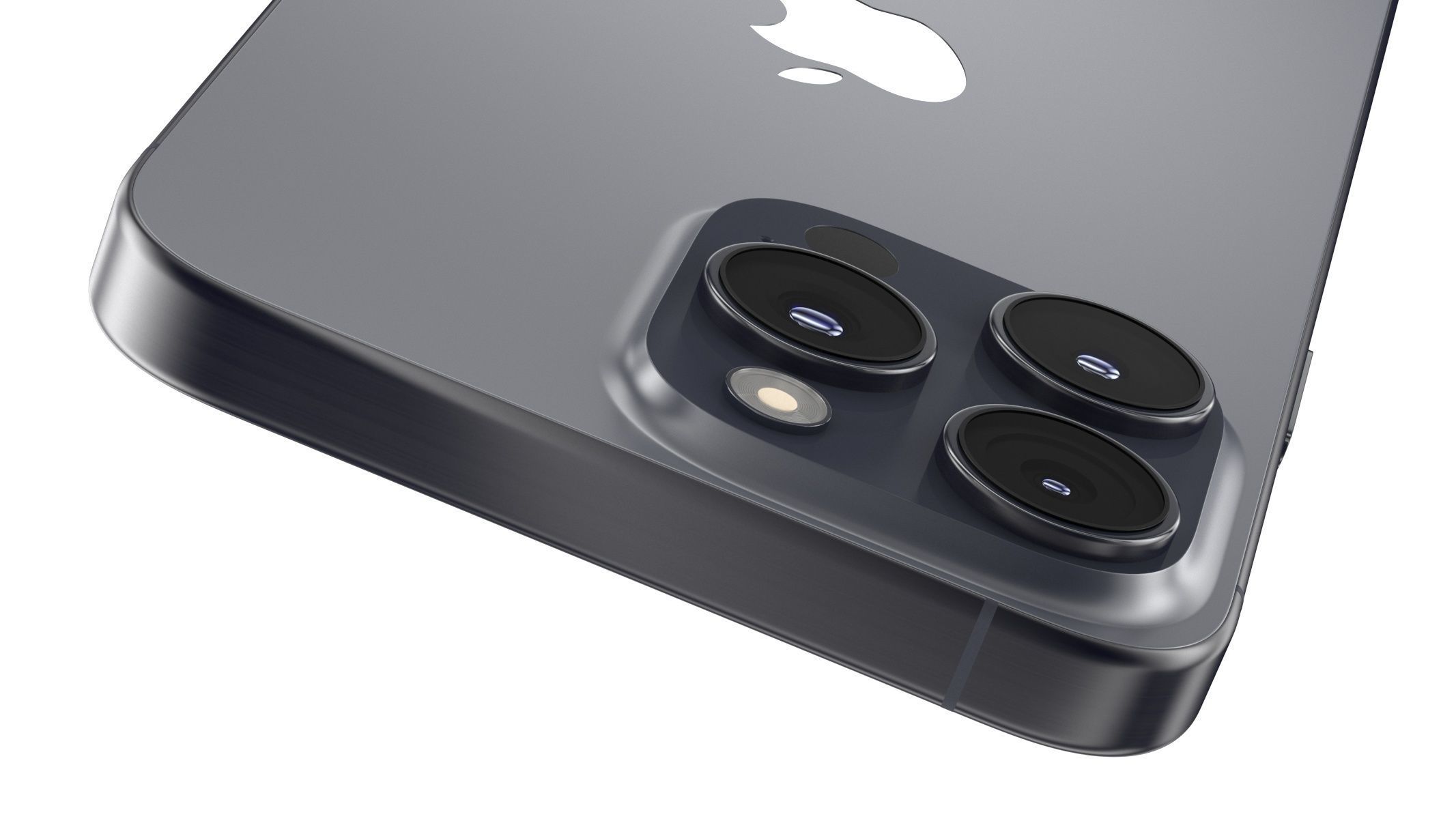 Apple iPhone 15 Pro Max Blue Titanium 3D model_6