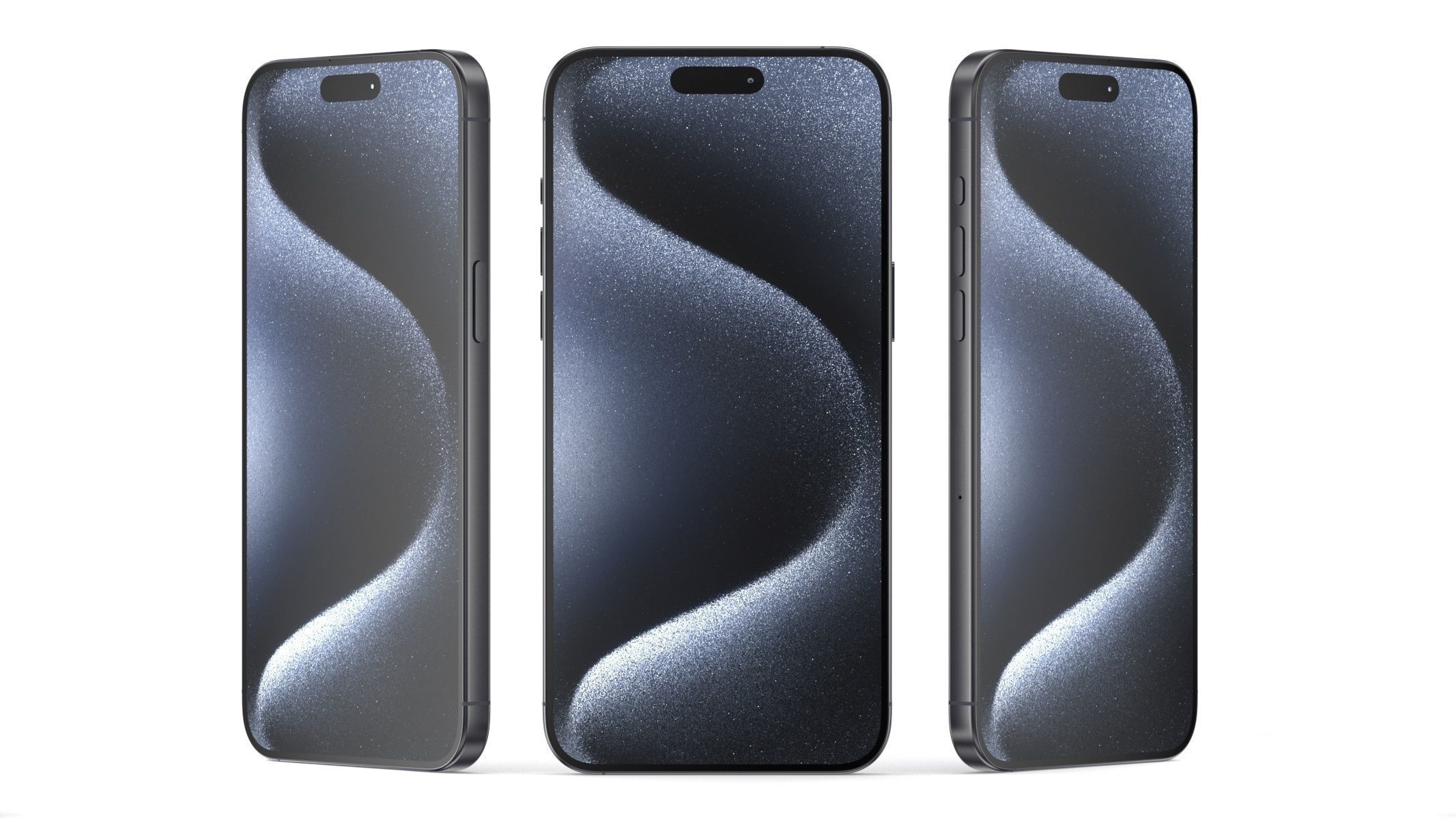 Apple iPhone 15 Pro Max Blue Titanium 3D model_7