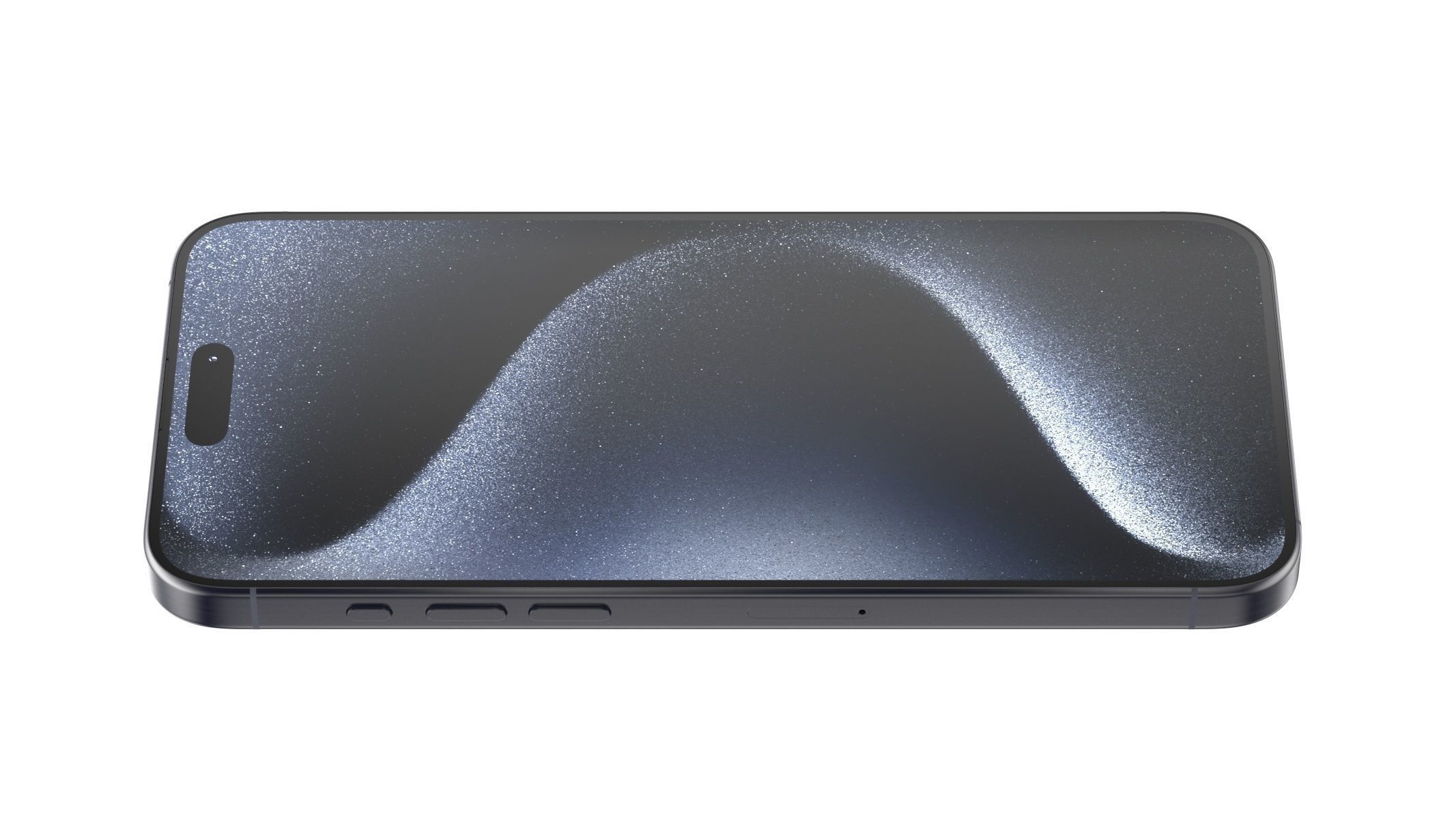 Apple iPhone 15 Pro Max Blue Titanium 3D model_3