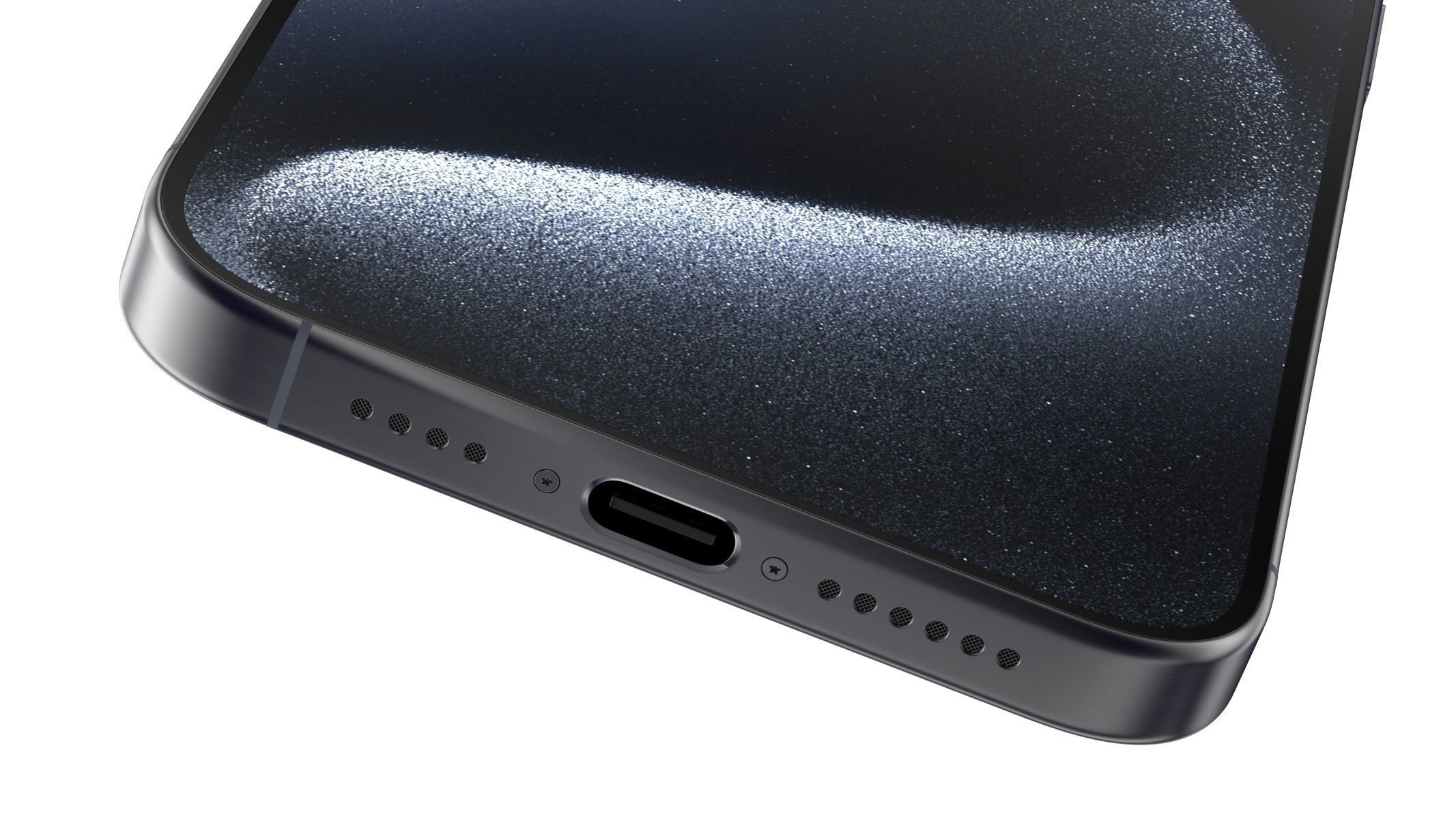 Apple iPhone 15 Pro Max Blue Titanium 3D model_5