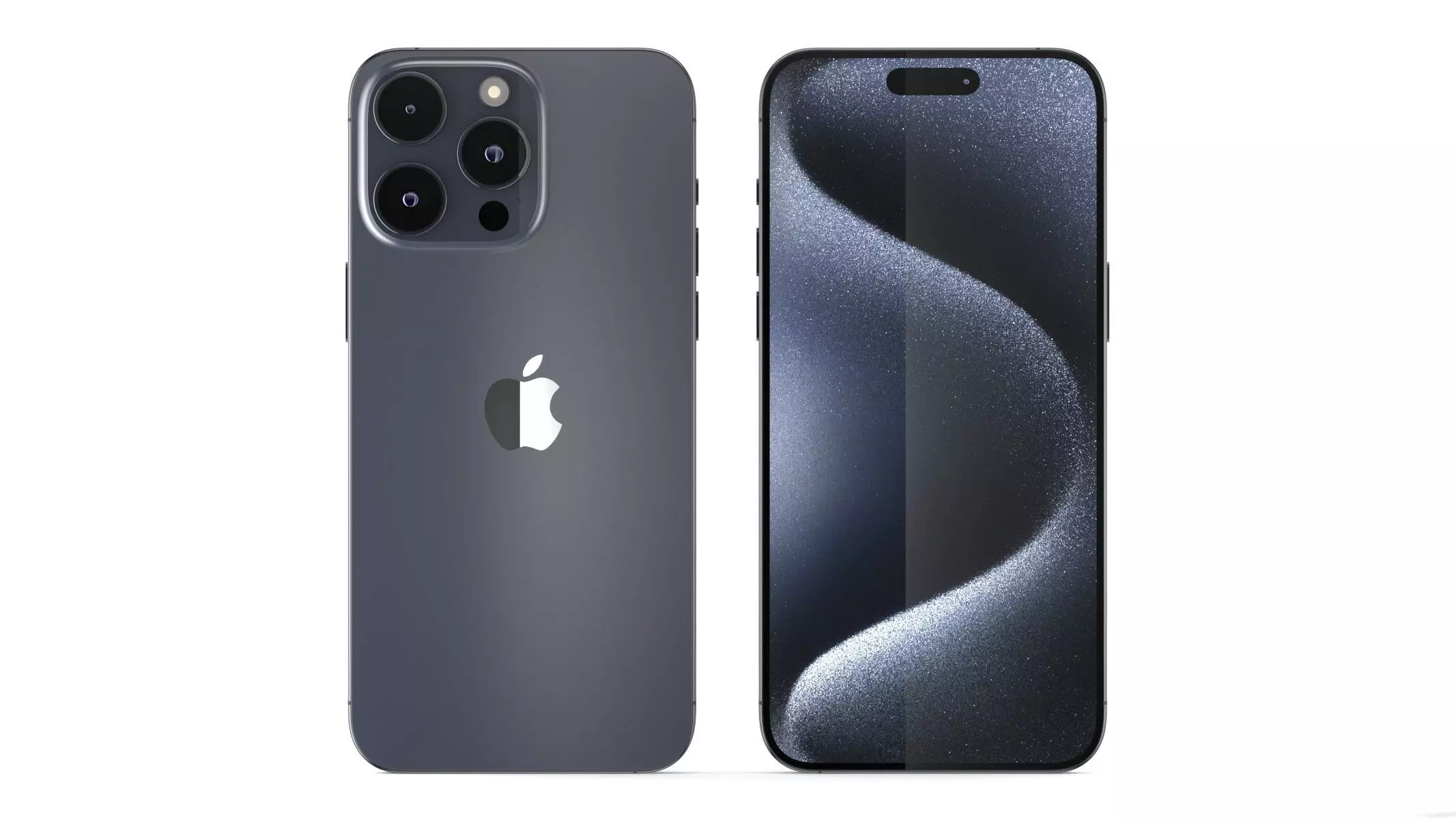 Apple iPhone 15 Pro Max Blue Titanium 3D model_0