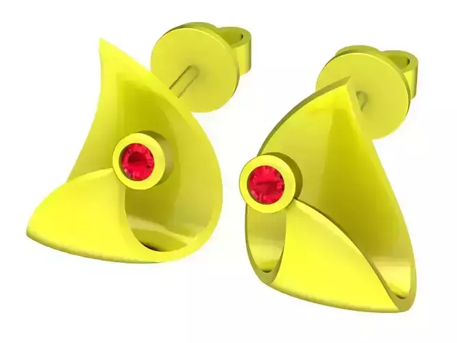 6750 Art Diamond Earrings