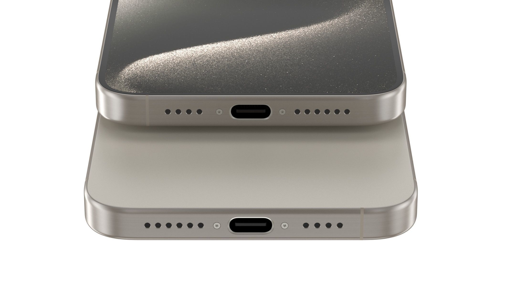 Apple iPhone 15 Pro Max Natural Titanium 3D model_9