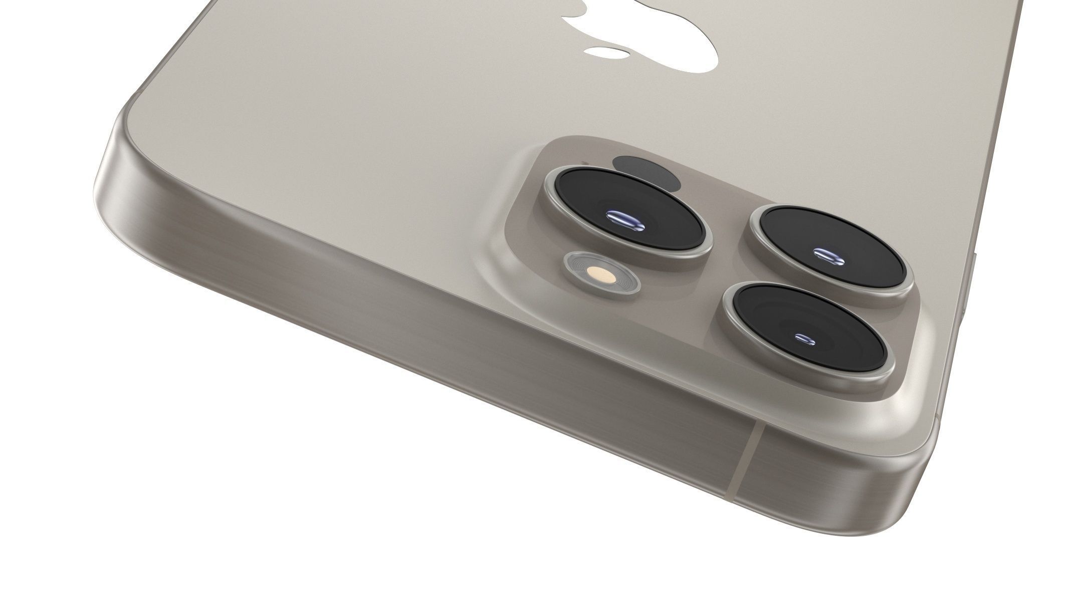 Apple iPhone 15 Pro Max Natural Titanium 3D model_6