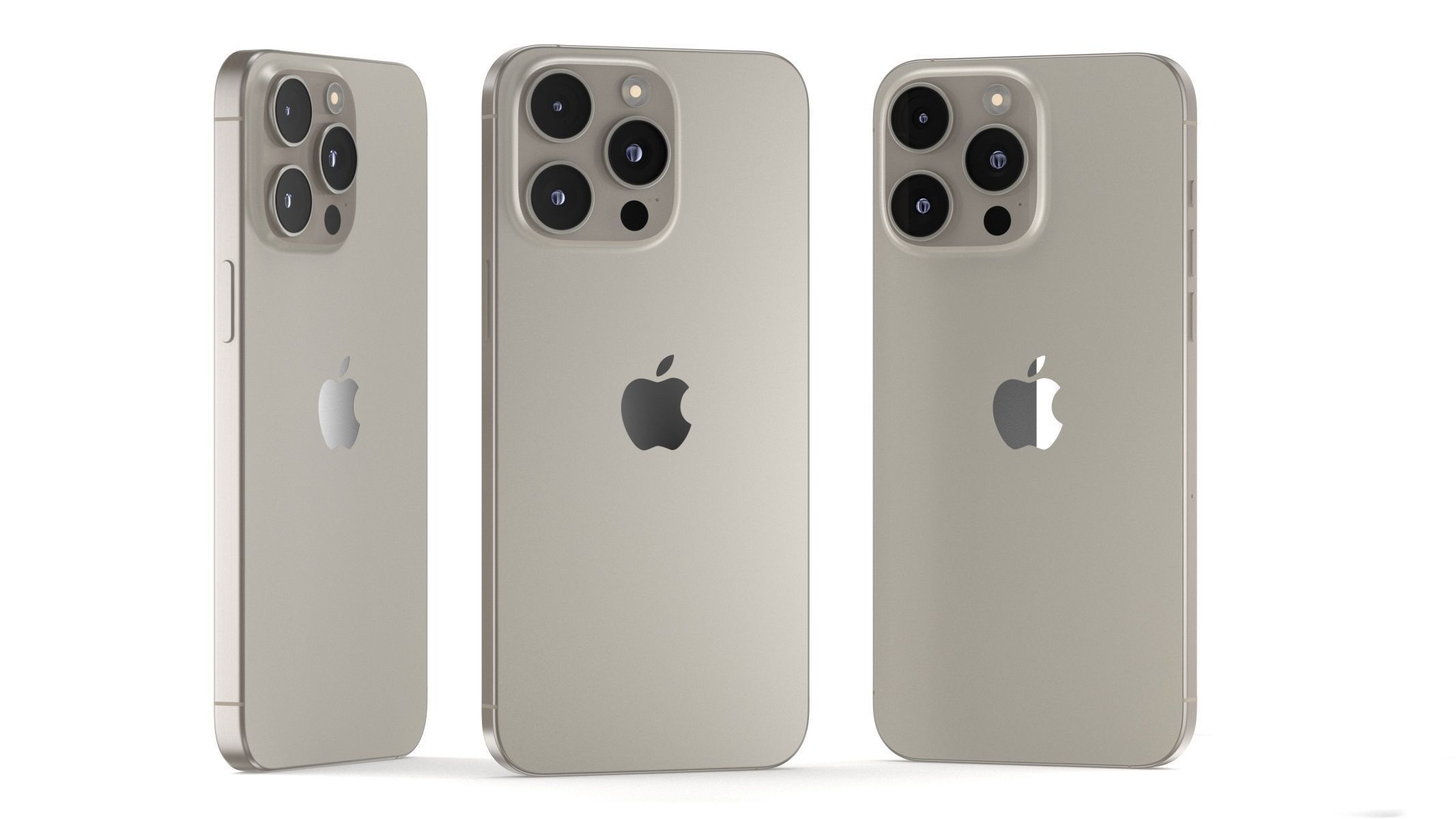 Apple iPhone 15 Pro Max Natural Titanium 3D model_8
