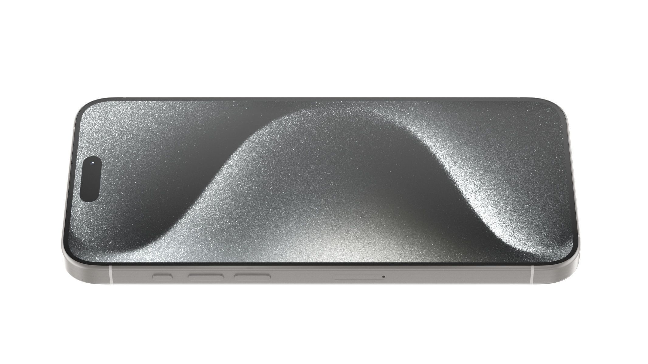 Apple iPhone 15 Pro Max White Titianium 3D model_3