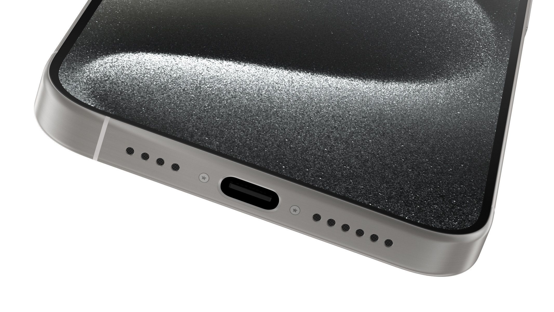 Apple iPhone 15 Pro Max White Titianium 3D model_5