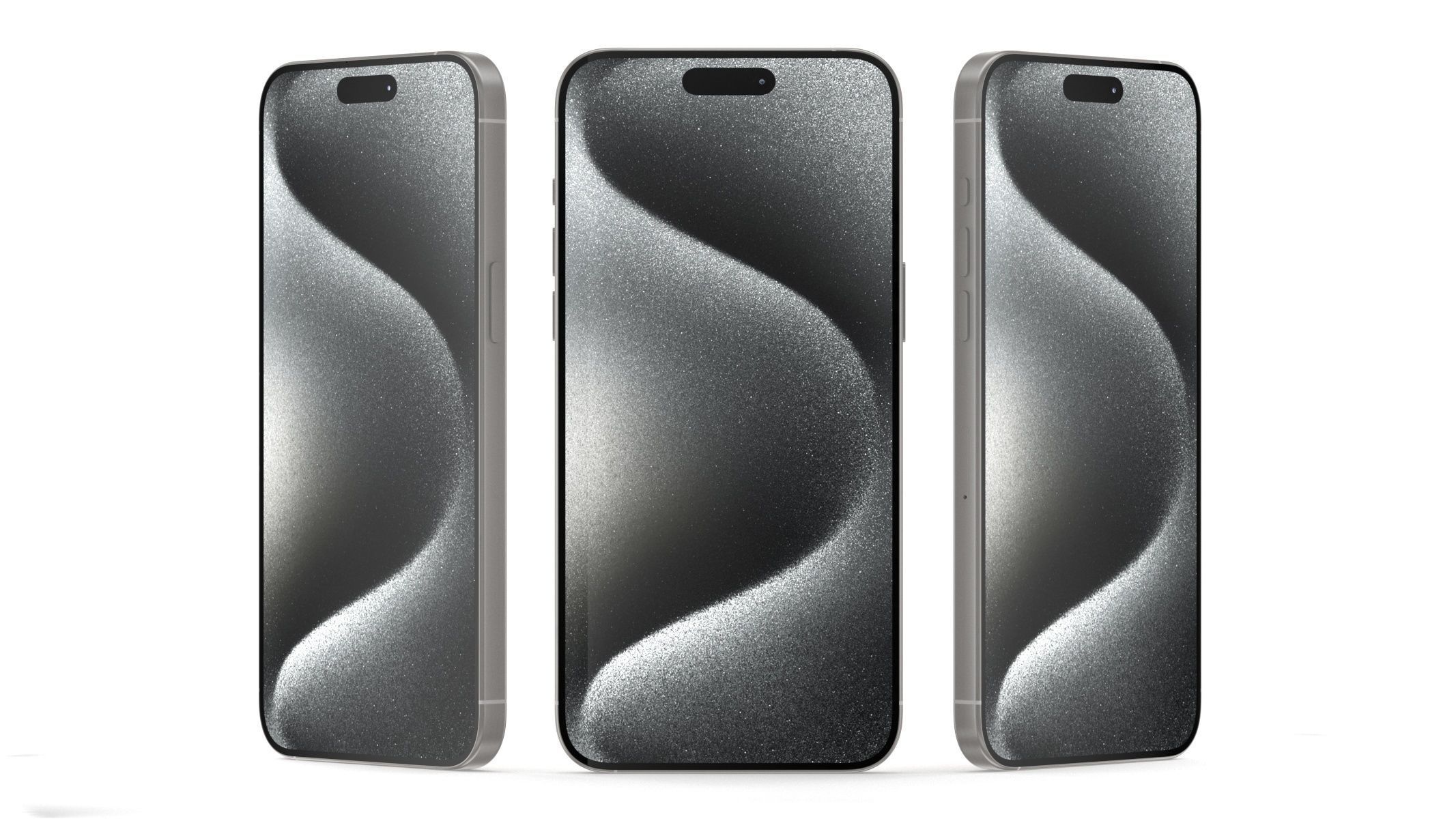 Apple iPhone 15 Pro Max White Titianium 3D model_7