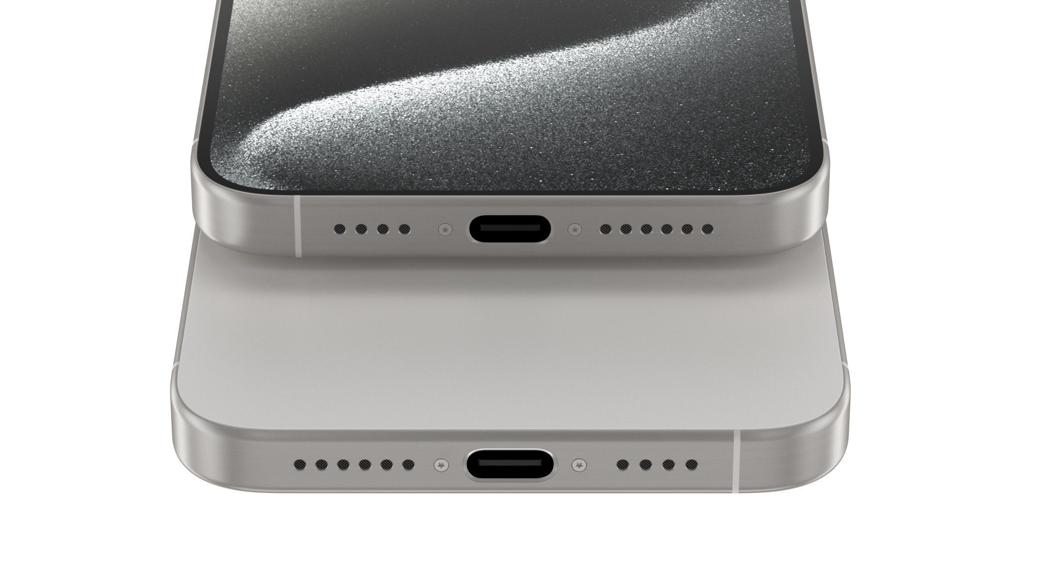 Apple iPhone 15 Pro Max White Titianium 3D model_9