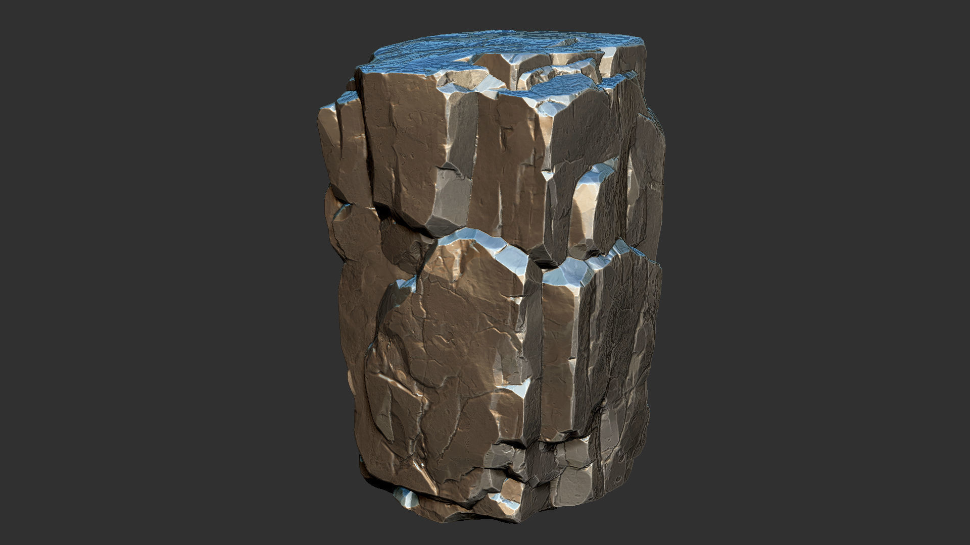 3D Mountain rock Zbrush sculpt 3D model_16