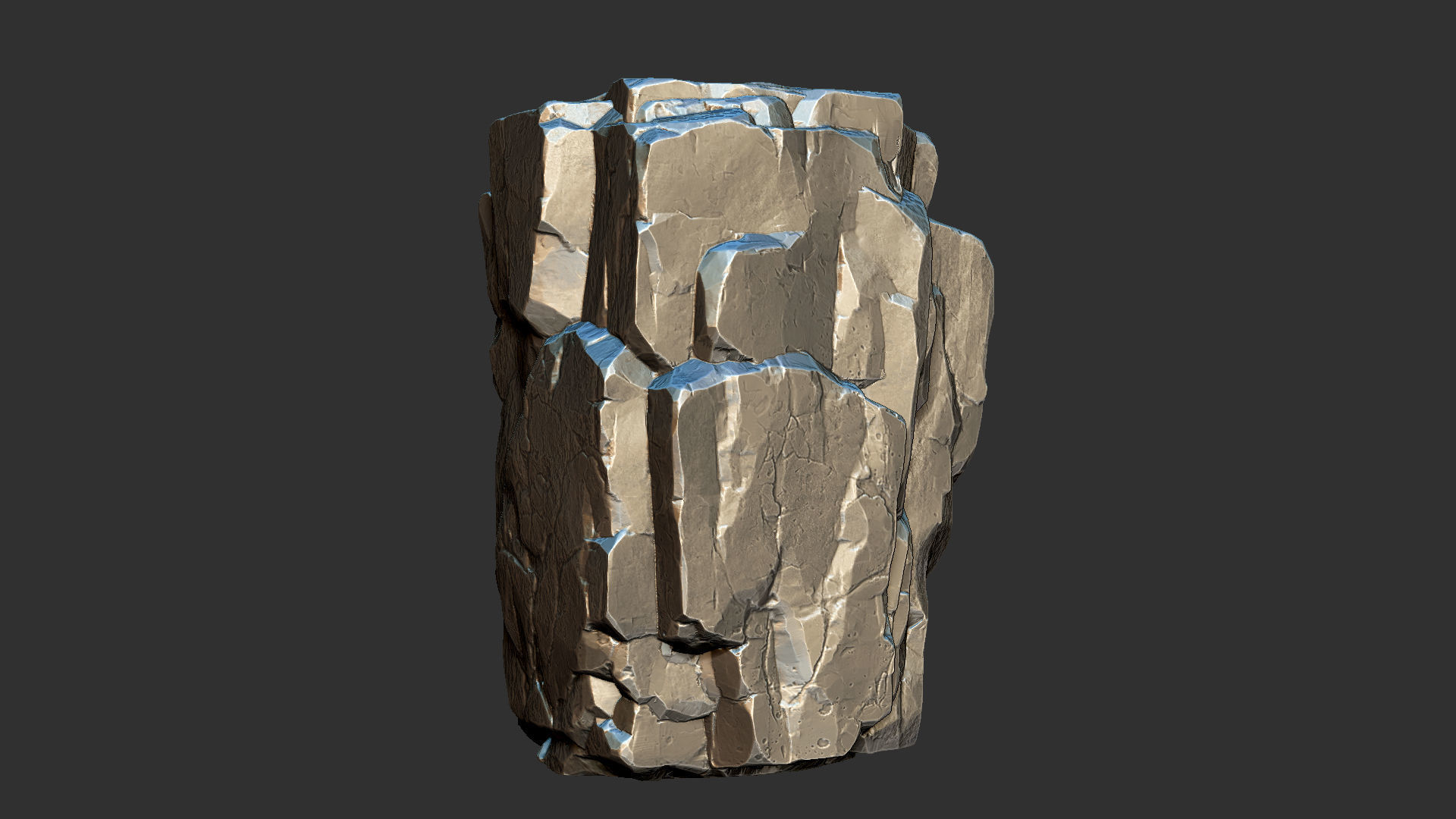 3D Mountain rock Zbrush sculpt 3D model_19