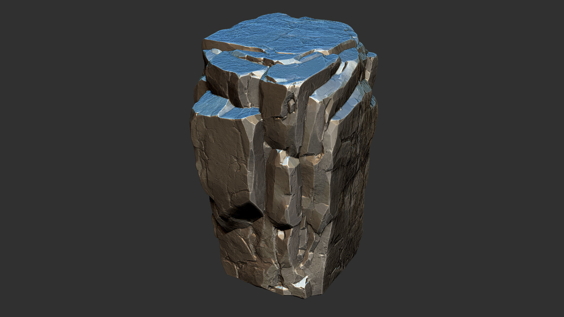 3D Mountain rock Zbrush sculpt 3D model_18