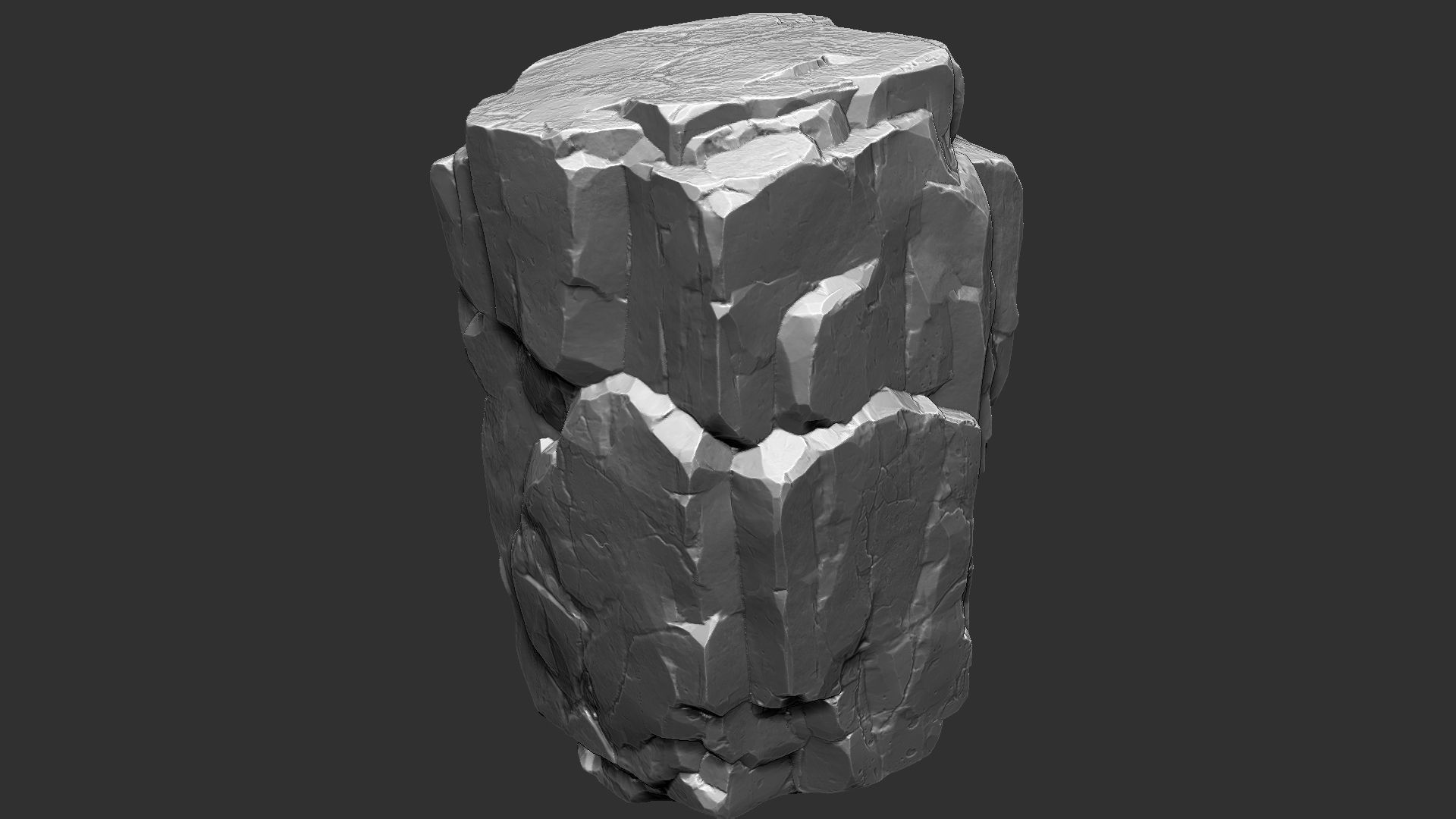 3D Mountain rock Zbrush sculpt 3D model_12