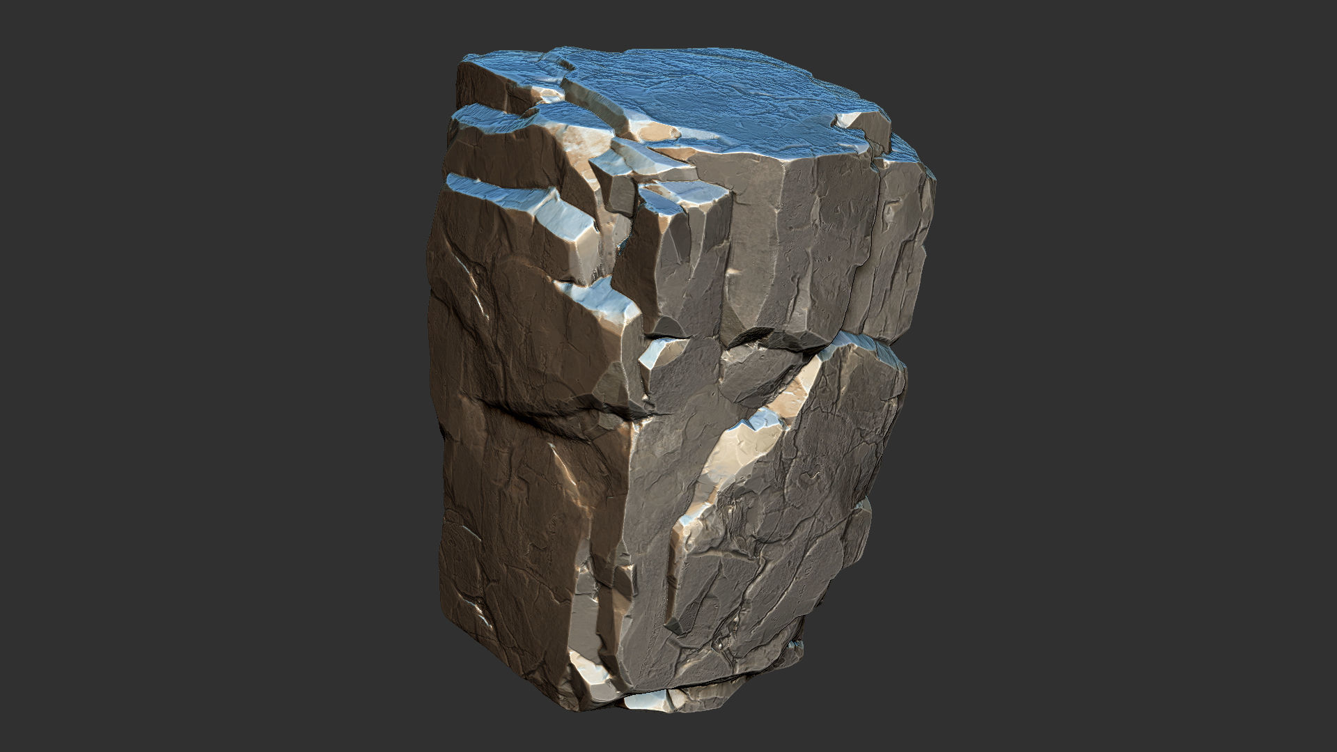3D Mountain rock Zbrush sculpt 3D model_17