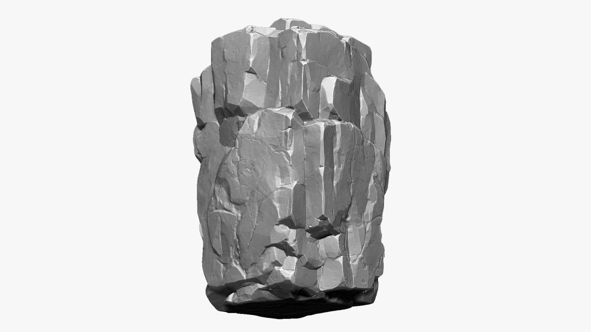 3D Mountain rock Zbrush sculpt 3D model_9